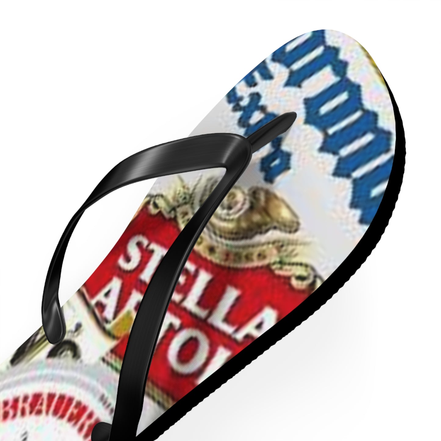 Beer Labels Summer Sandals, Beach Shoes, Vacation Flip Flops, Pool Slides