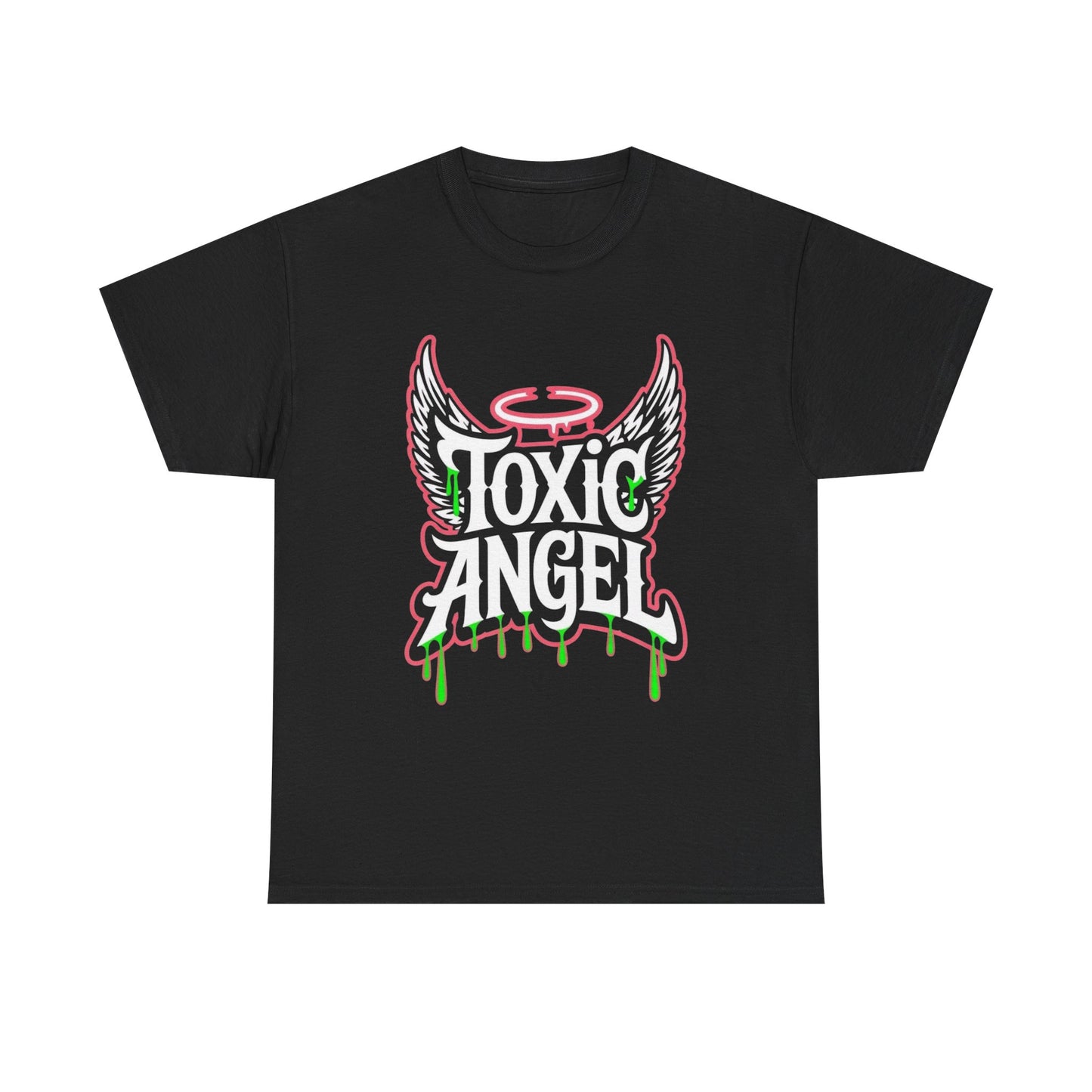 Toxic Angel With Wings Retro Graphic T Shirt Unisex Heavy Cotton Tee