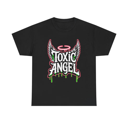 Toxic Angel With Wings Retro Graphic T Shirt Unisex Heavy Cotton Tee