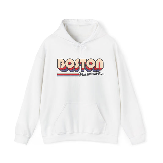 Boston Massachusetts Logo Graphic Hoodie Heavy Blend™ NEW Sweatshirt