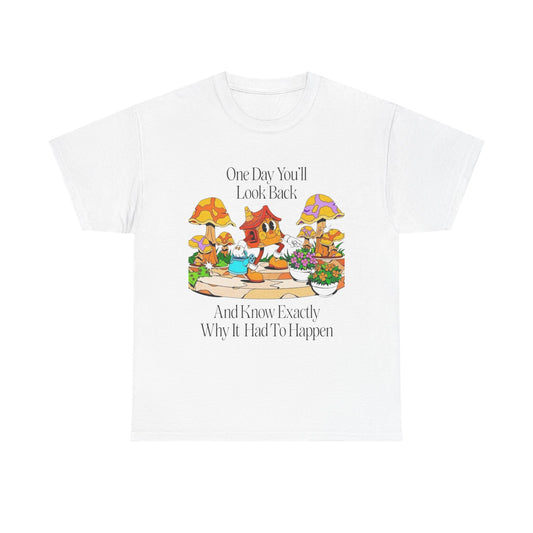Happy Life Graphic T Shirt Unisex Heavy Cotton Tee