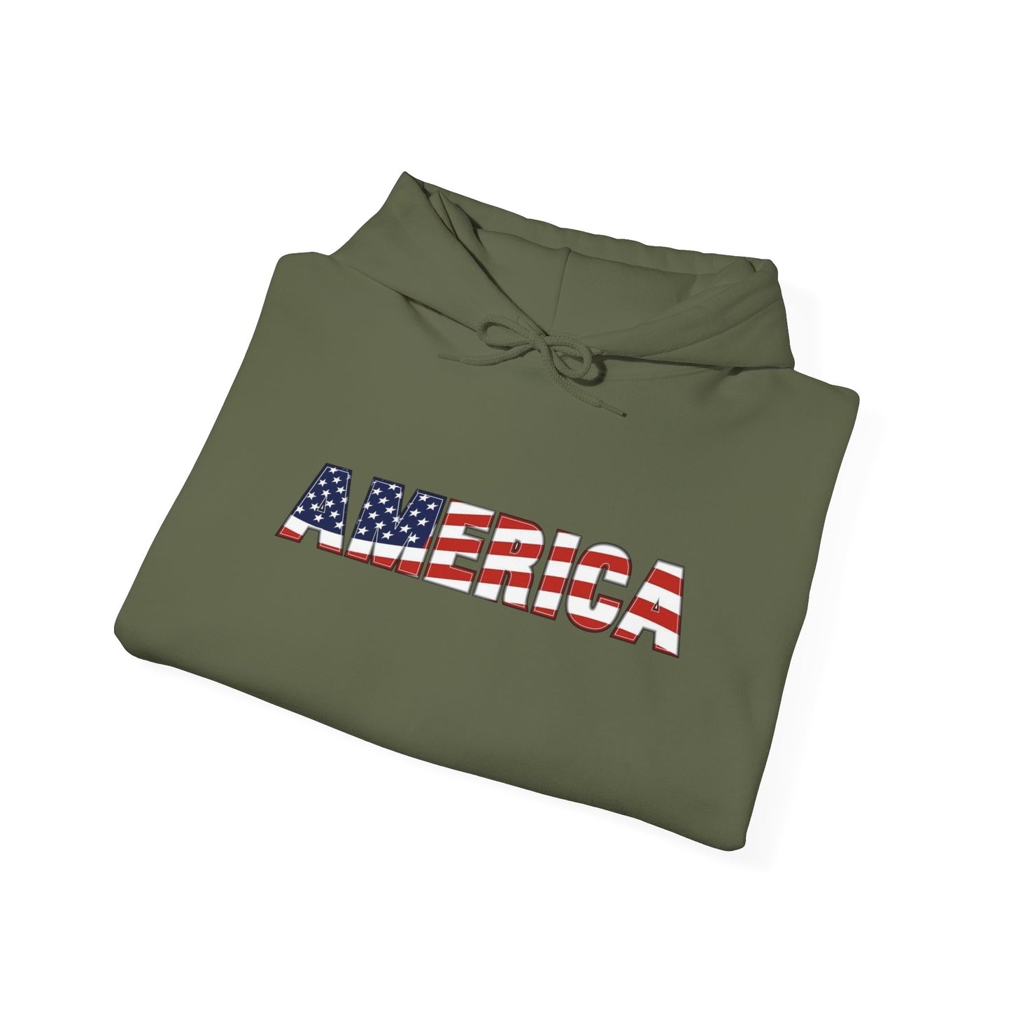 American Flag USA Retro Graphic Hoodie Men's Heavy Blend™ Hooded Sweatshirt