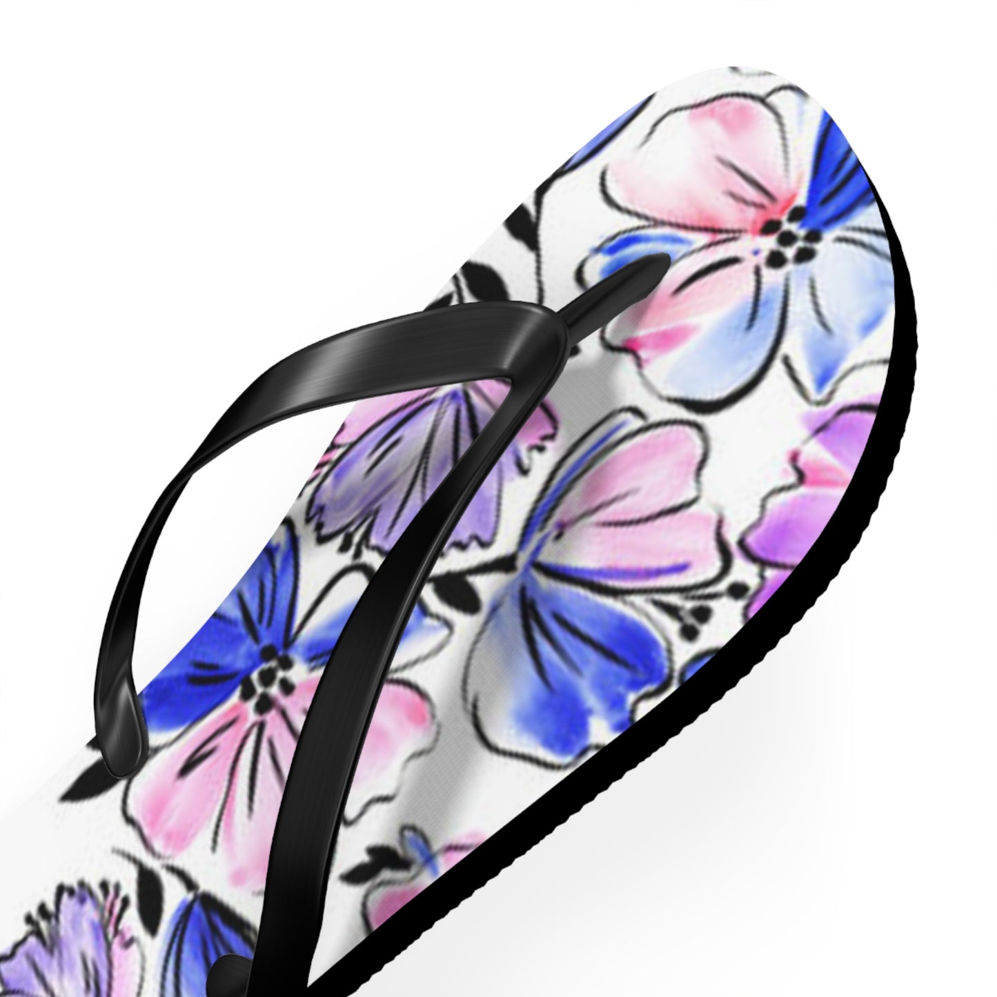 Blue Flowers Summer Sandals Summer Flip Flops Slides BRAND NEW