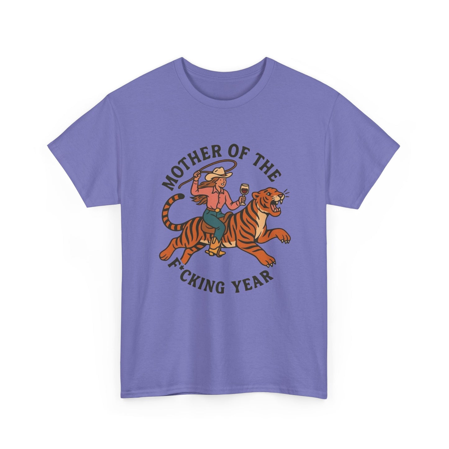 Mother Of The Year Graphic T Shirt NEW Vintage Unisex Heavy Cotton Tee