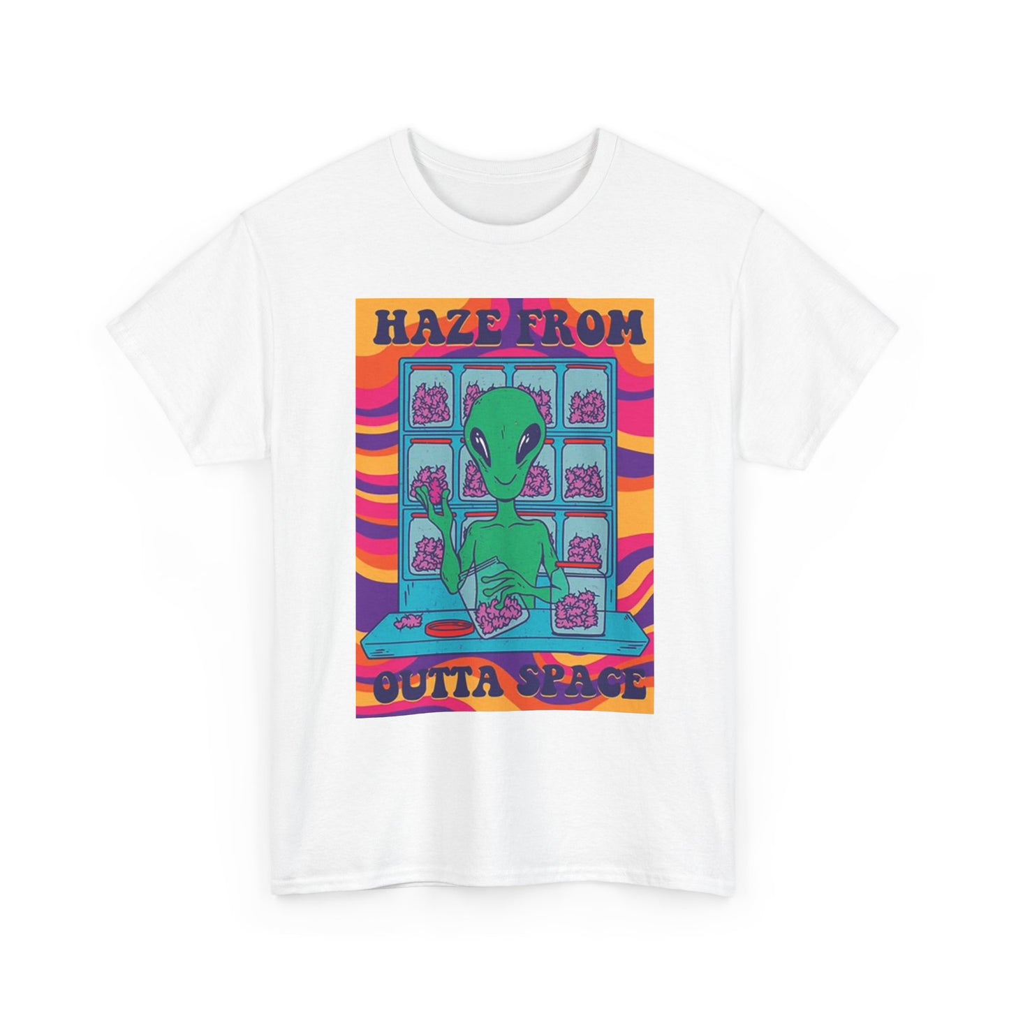 Alien Haze From Outer Space T Shirt Graphic Funny Retro
