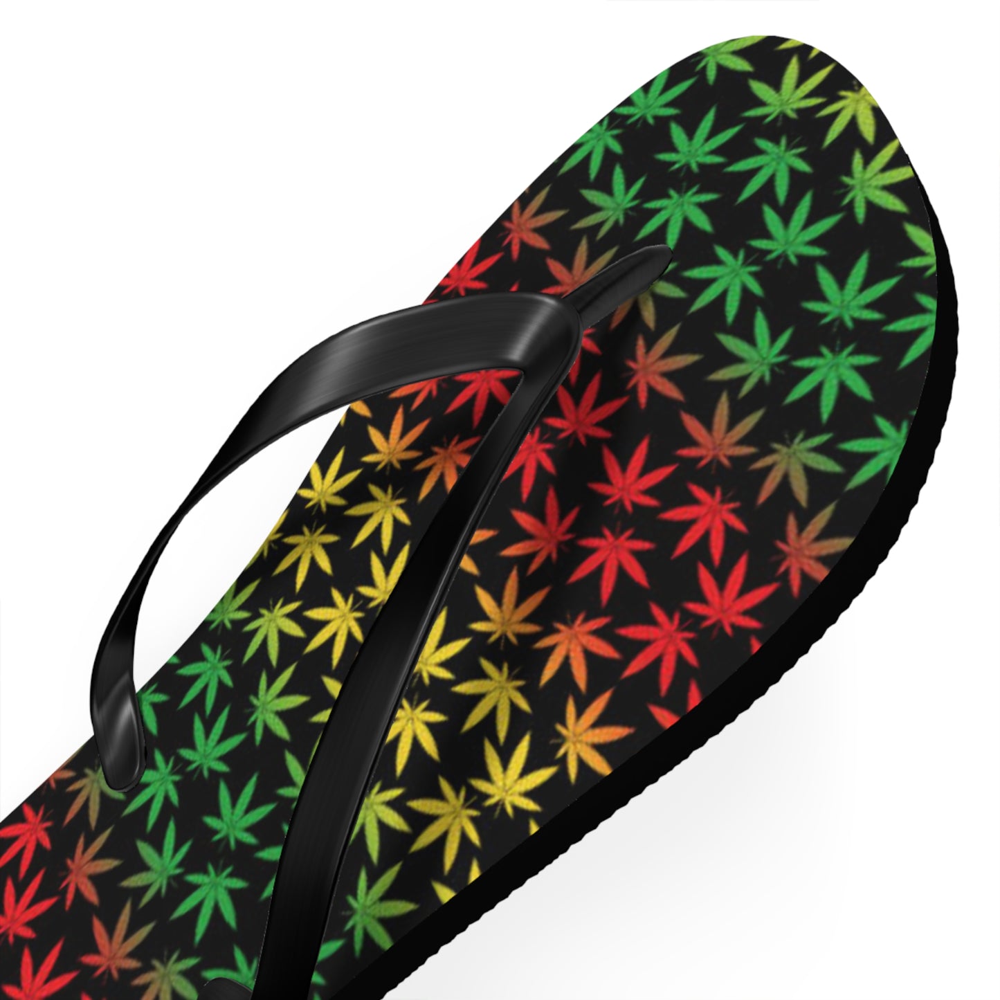 WAVES And SUN Co Sandals Jamaica Weed Flip Flops -Slides Summer Beach BRAND NEW