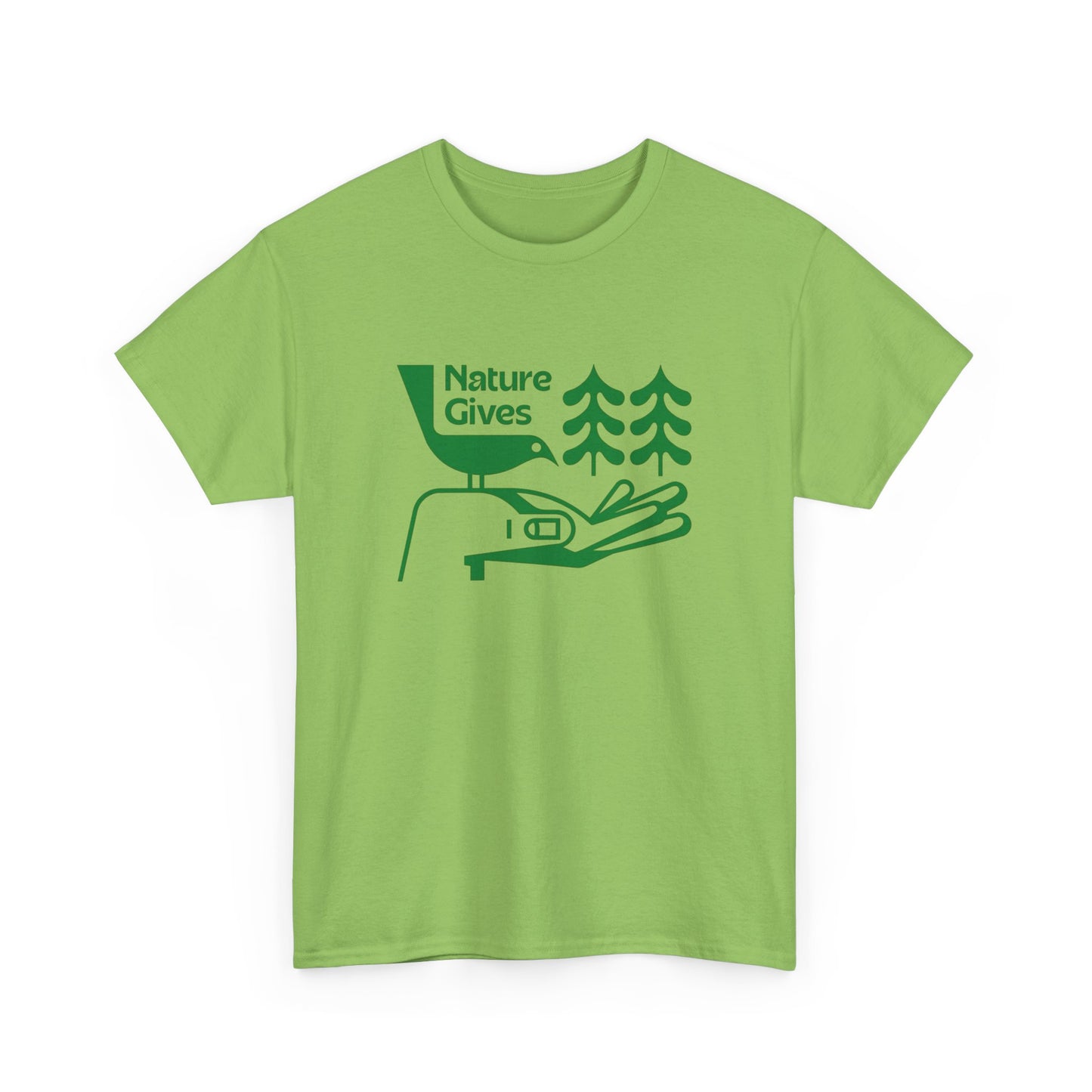 Nature Gives Vintage Graphic T Shirt NEW ADULT TEE Cotton