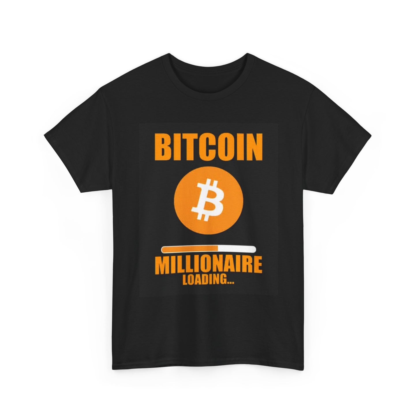 Bitcoin Millionaire Loading Graphic T Shirt Crypto Funny Gift Unisex