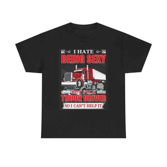 Funny truck Driver Graphic T Shirt Retro Trucks Unisex Heavy Cotton Tee