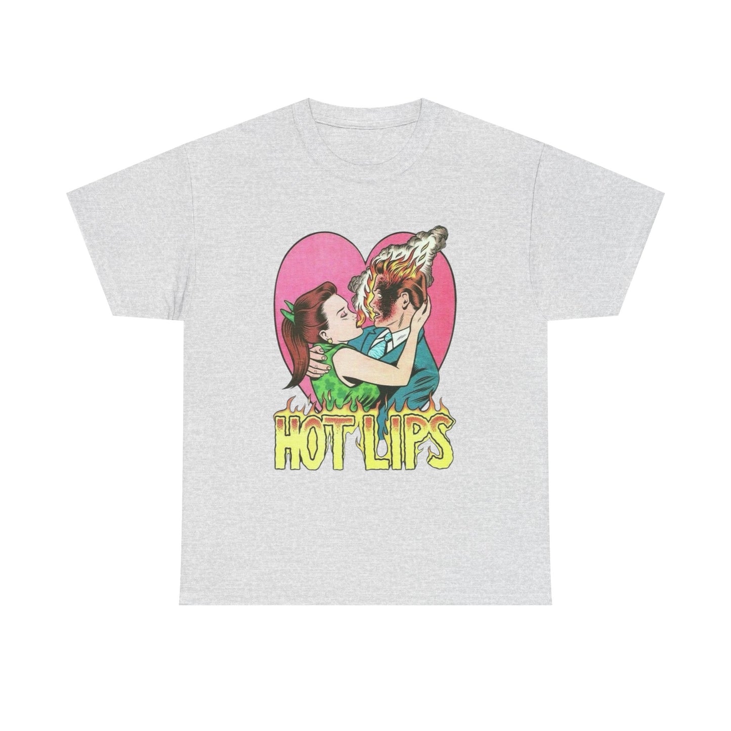 Hot Lips Vintage Graphic T Shirt ADULT NEW Heavy Cotton Tee