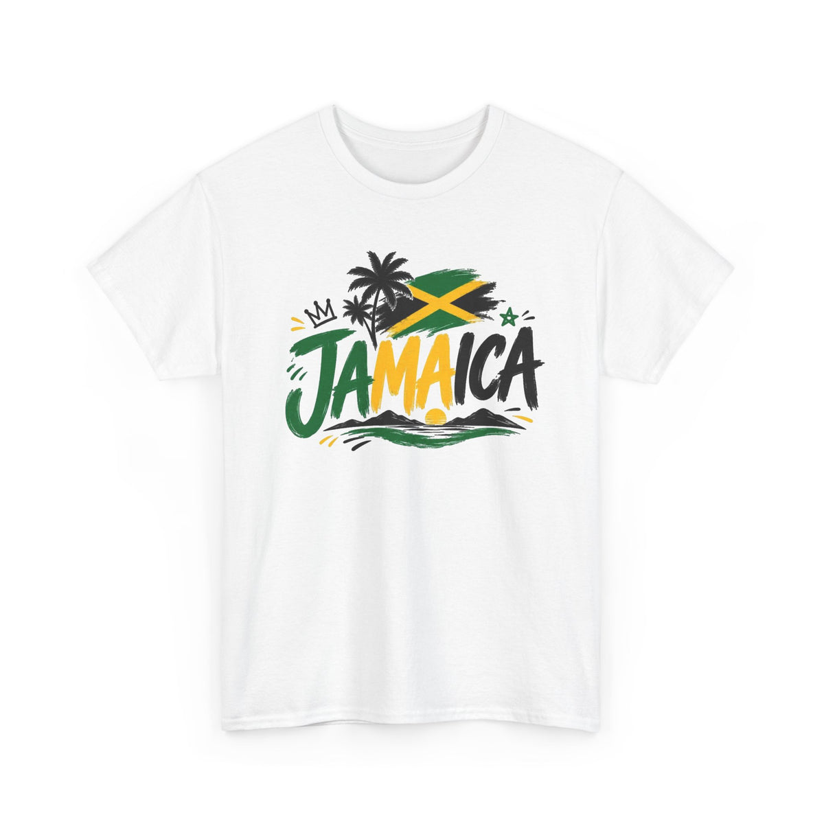 Jamaica Graphic T Shirt Men's Retro Travel Islands Heavy Cotton Tee