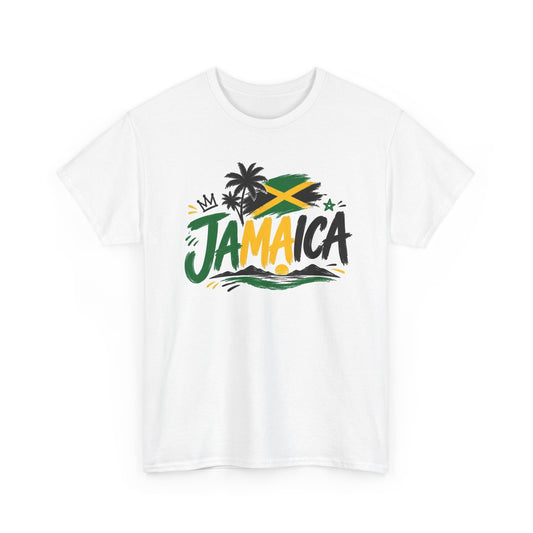 Jamaica Graphic T Shirt Men's Retro Travel Islands Heavy Cotton Tee