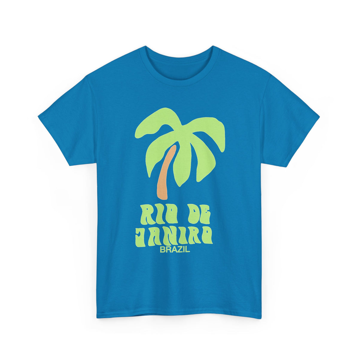 Rio De Janeiro Graphic T Shirt Men's Brazil Retro Heavy Cotton Tee
