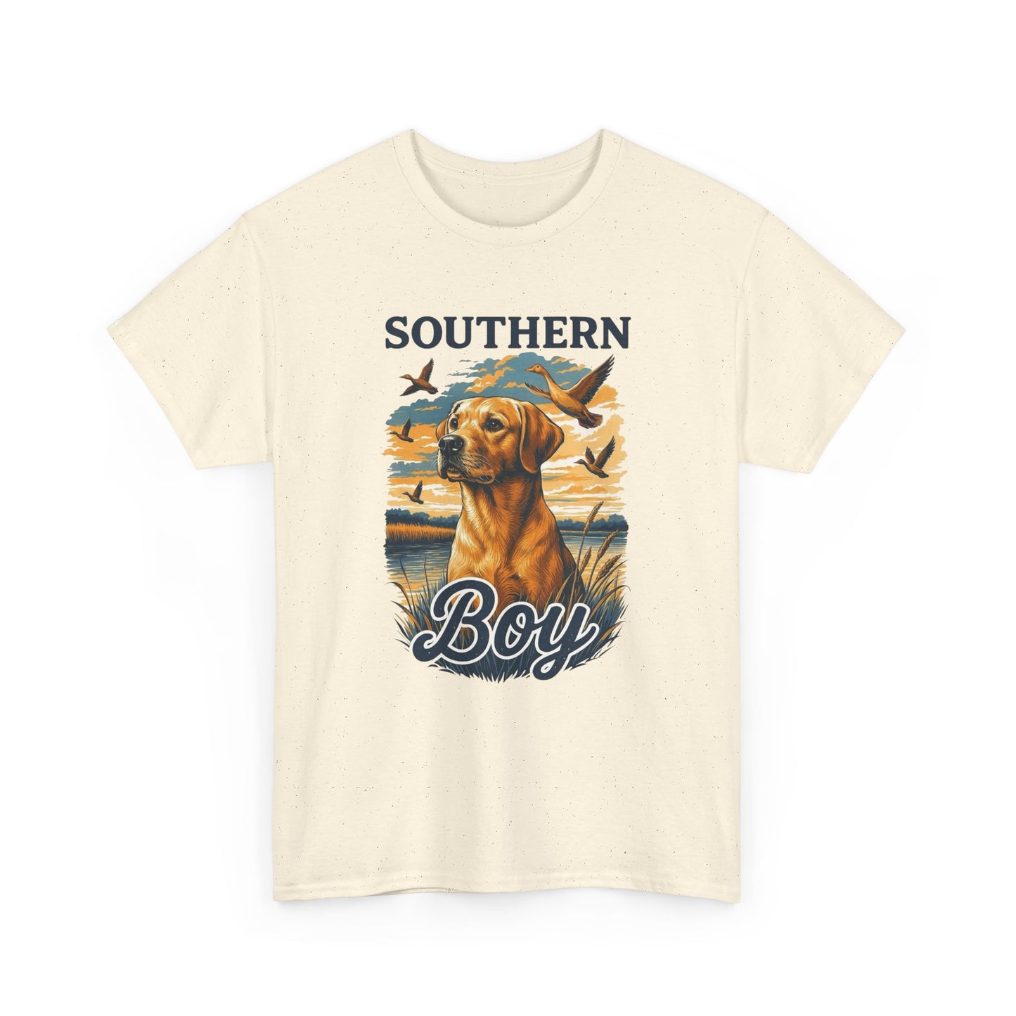 Southern Boy Hunting Graphic T Shirt Unisex Heavy Cotton Tee