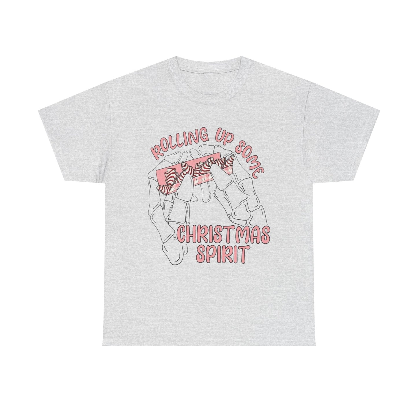 Rolling Up Some Christmas Spirit Cakes Graphic T Shirt NEW Heavy Cotton Tee