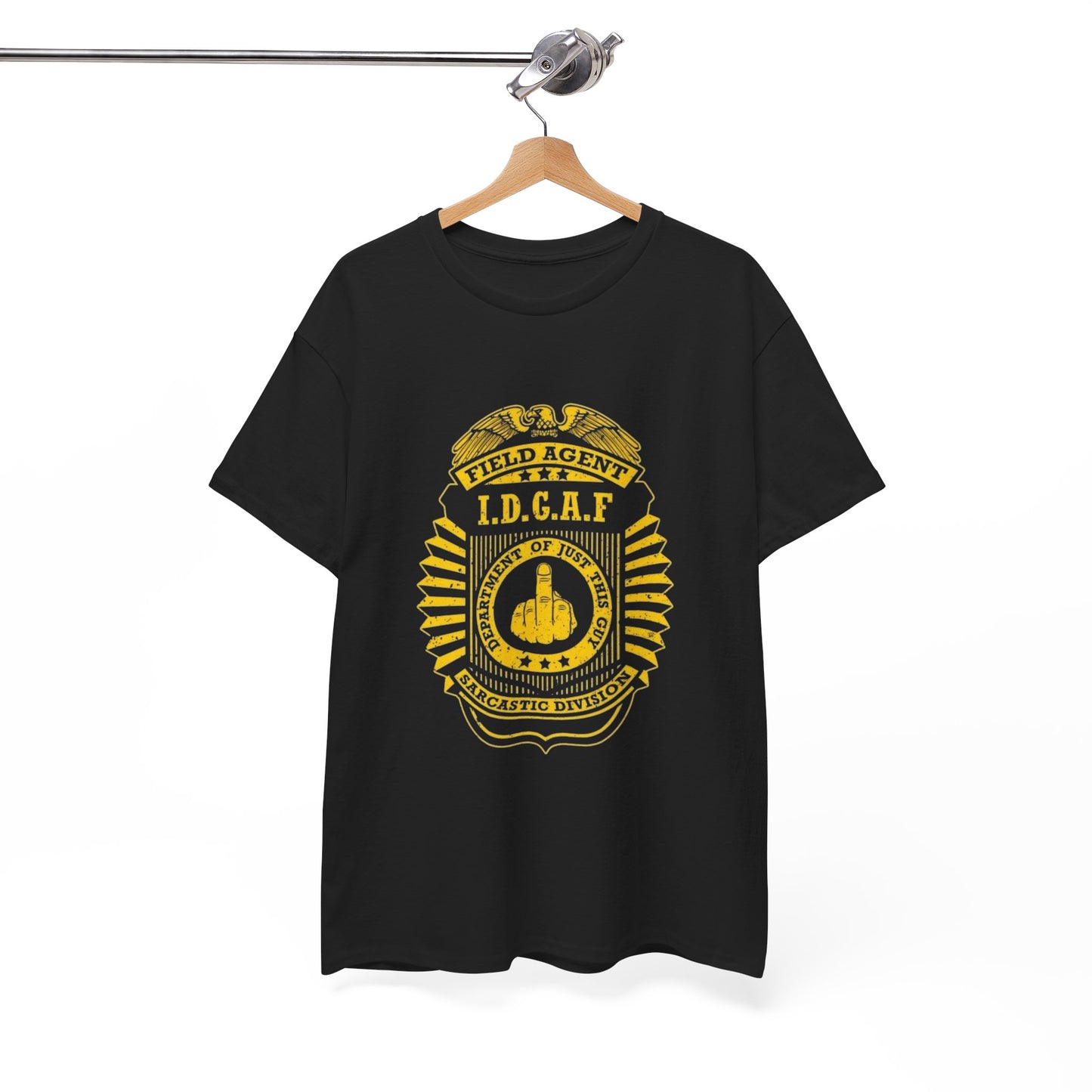Sarcastic Field Agent Funny Jokes Graphic T Shirt Unisex Heavy Cotton Tee