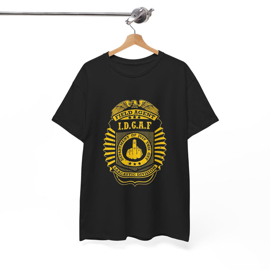 Sarcastic Field Agent Funny Jokes Graphic T Shirt Unisex Heavy Cotton Tee