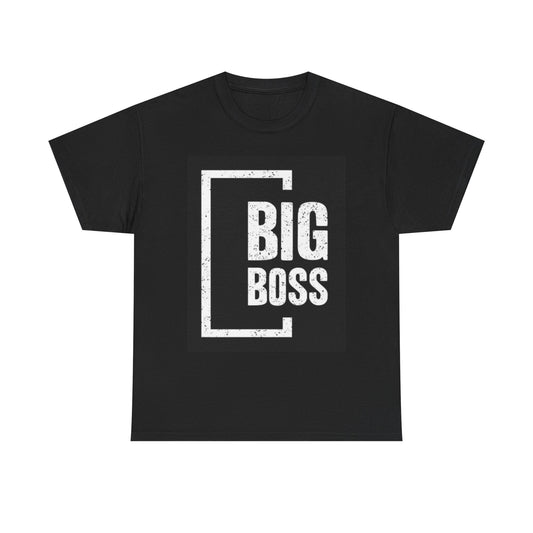 Big Boss Graphic T Shirt Funny Motivation Own Boss Unisex Heavy Cotton Tee