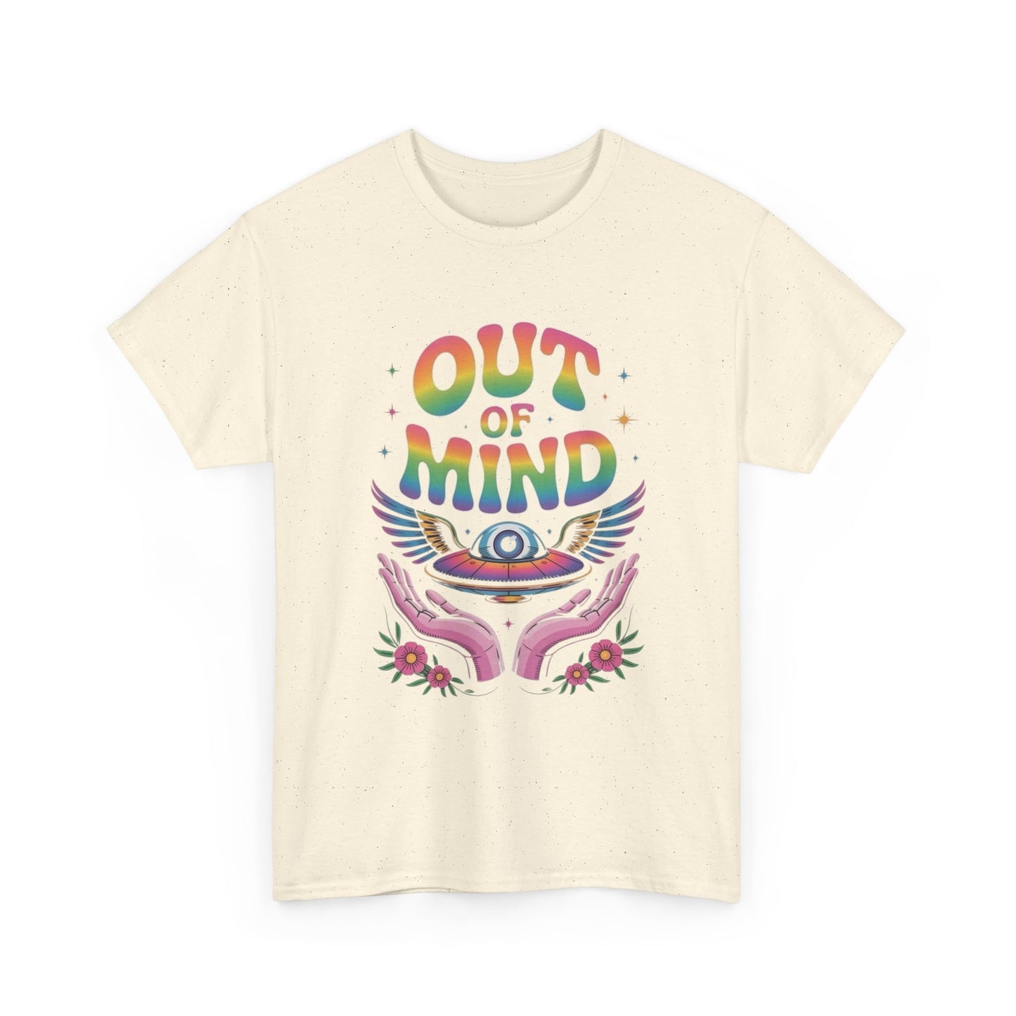 Out Of Mind Groovy Graphic T Shirt Unisex Heavy Cotton Tee