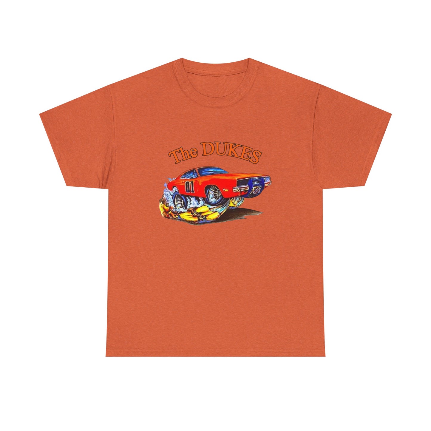 The Dukes Charger Hazzard County Vintage Graphic T Shirt Unisex Heavy Cotton Tee