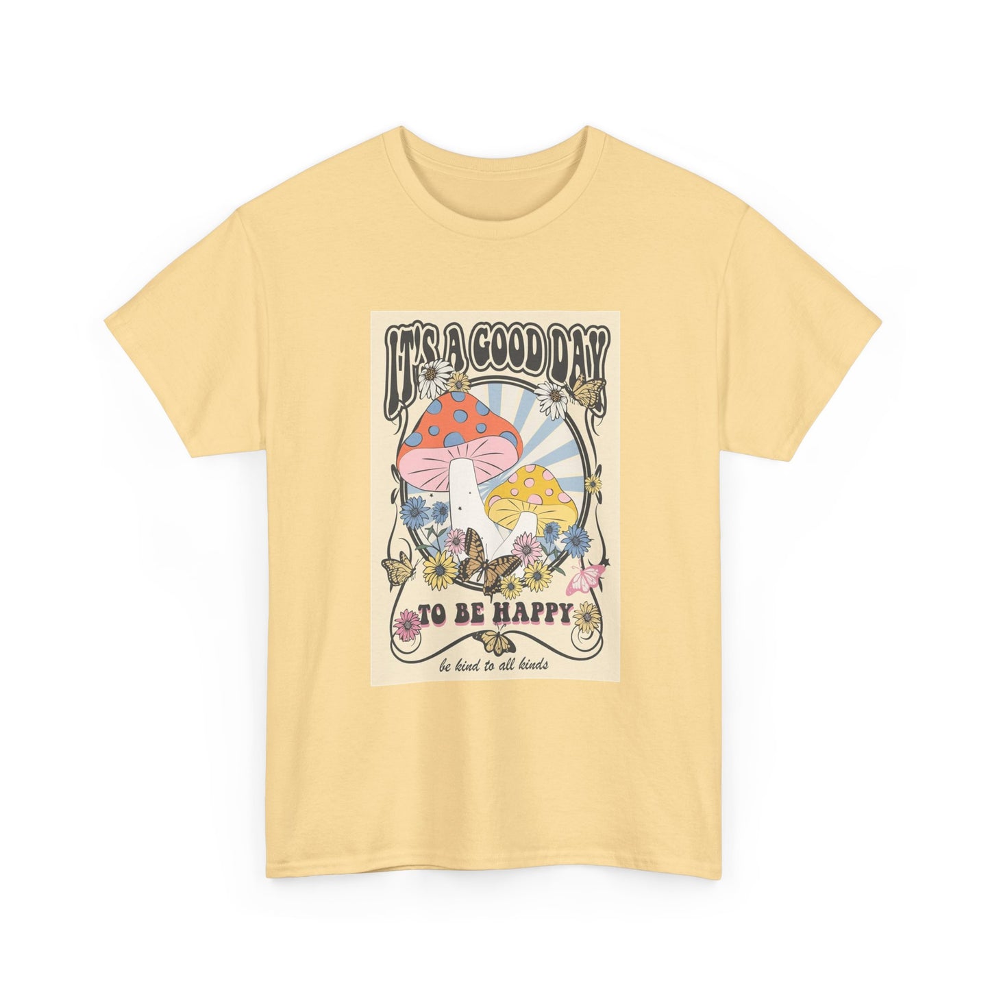 Trippy Mushroom Hunter Tshirt Mystical Graphic Vibe Unisex Its A Good Day