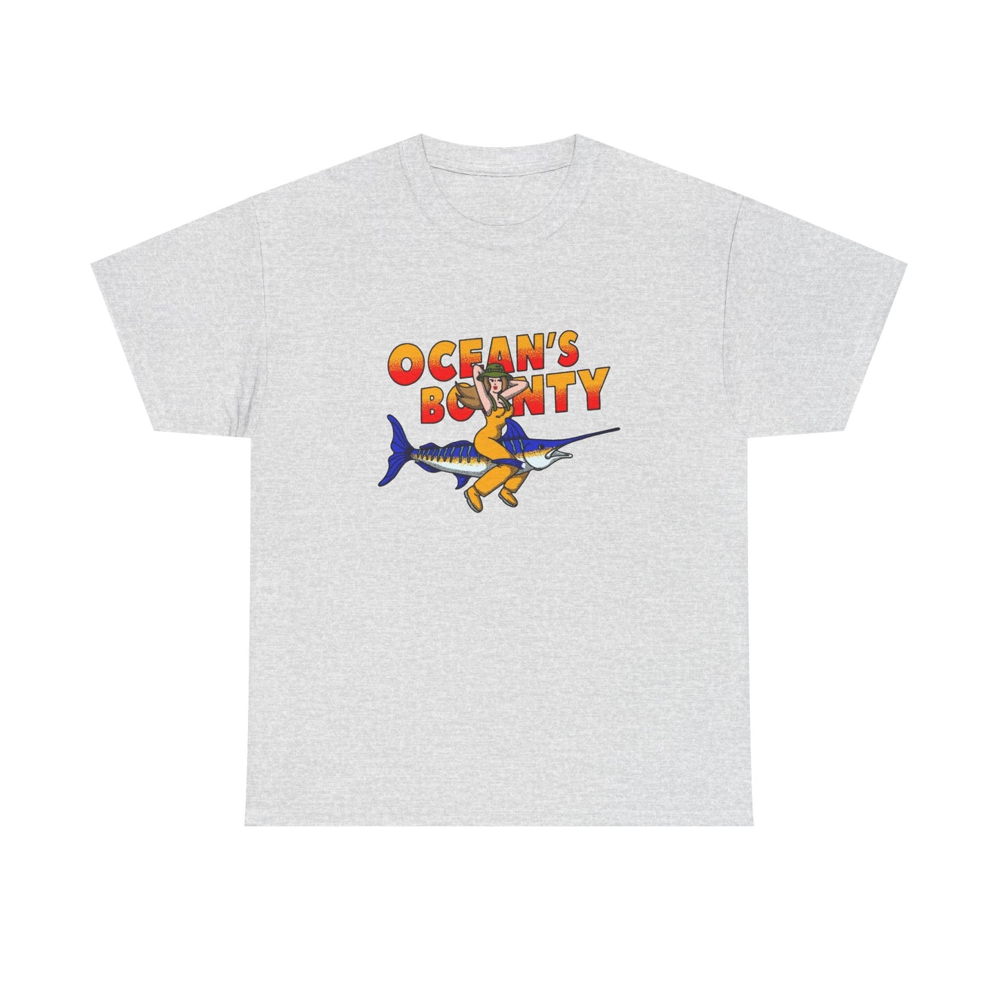 Oceans Bounty Fishing Graphic T Shirt NEW ADULT TEE VINTAGE
