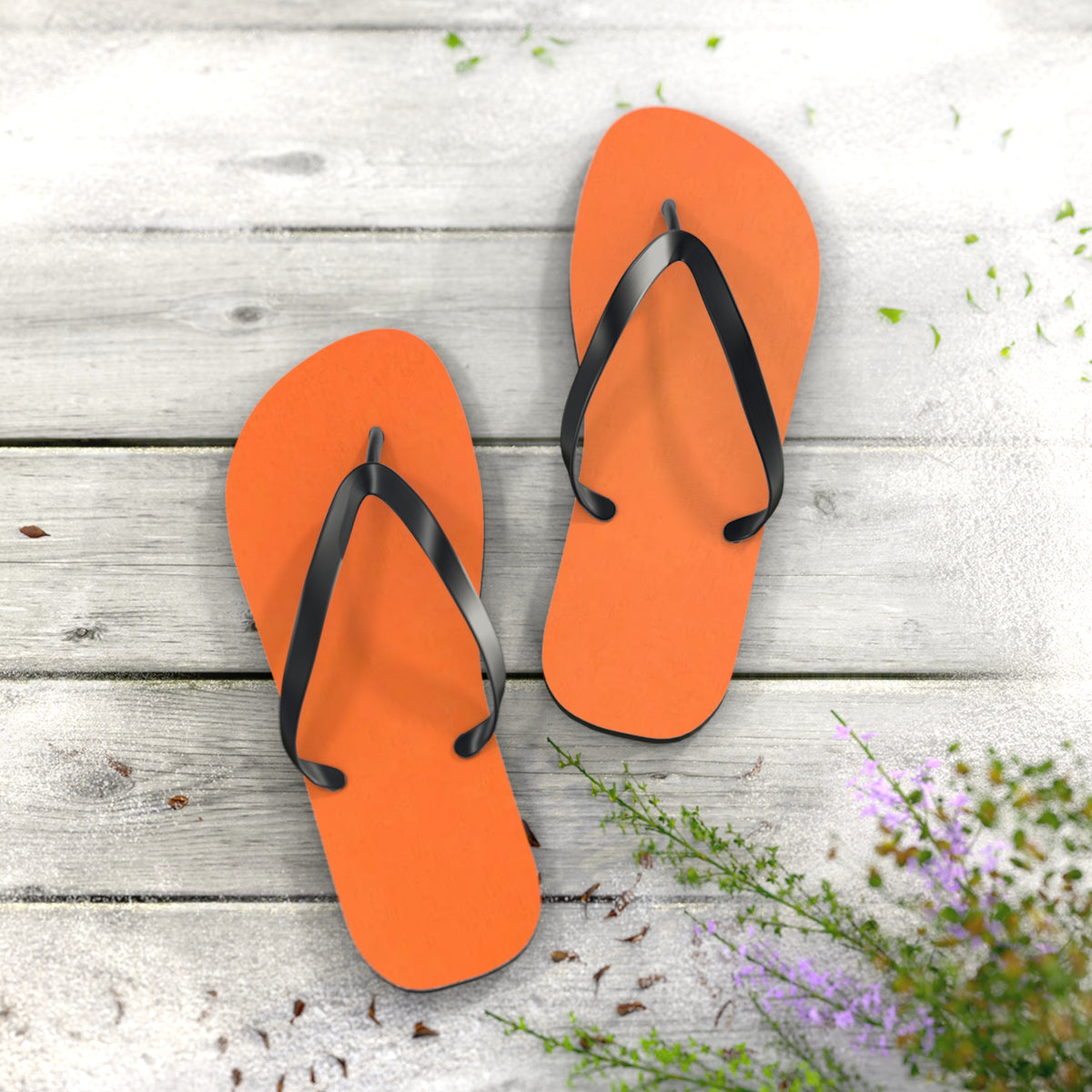 Pale Orange Flip Flops, Sandals Slides, Summer Footwear, Brand New