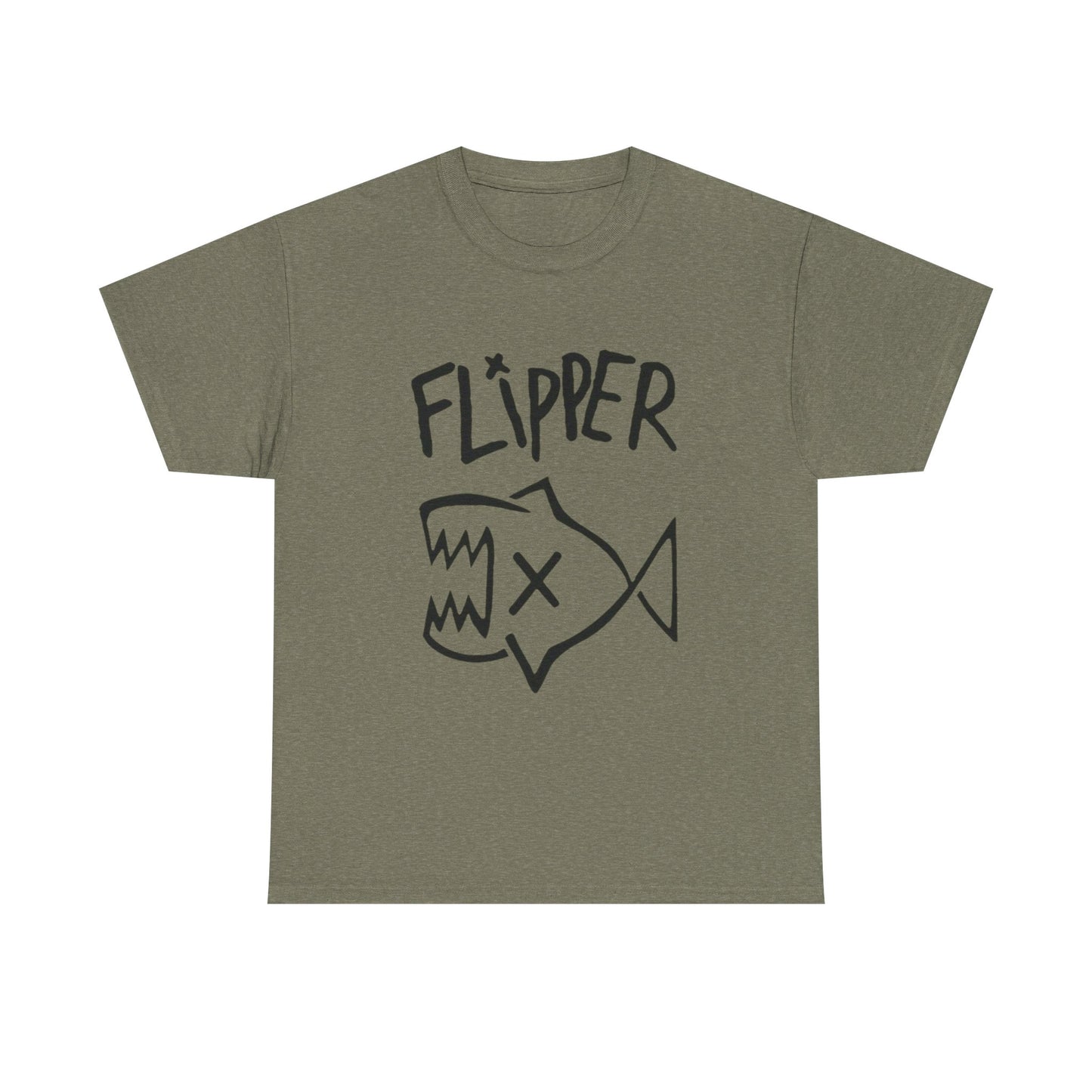 Flipper Graphic T Shirt Unisex Heavy Cotton Tee