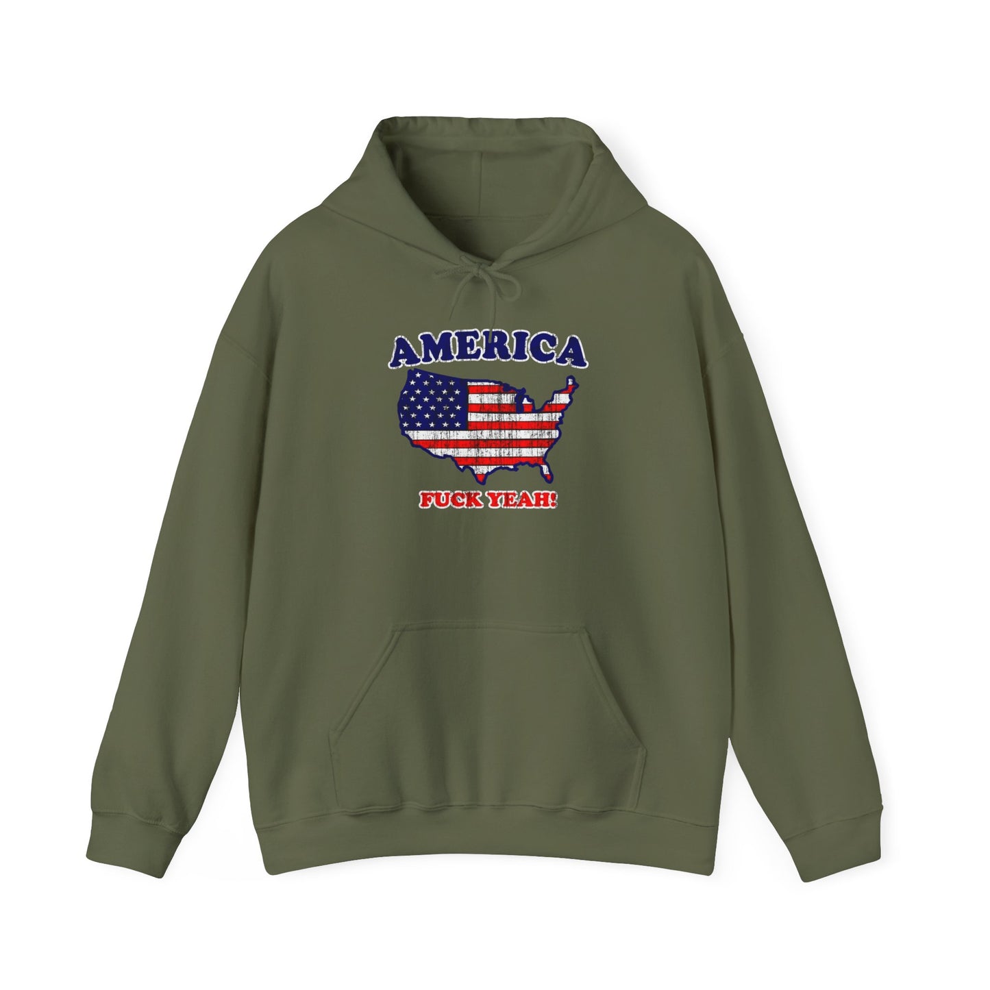 America F Yeah Graphic Hoodie USA Unisex Heavy Blend™ Hooded Sweatshirt