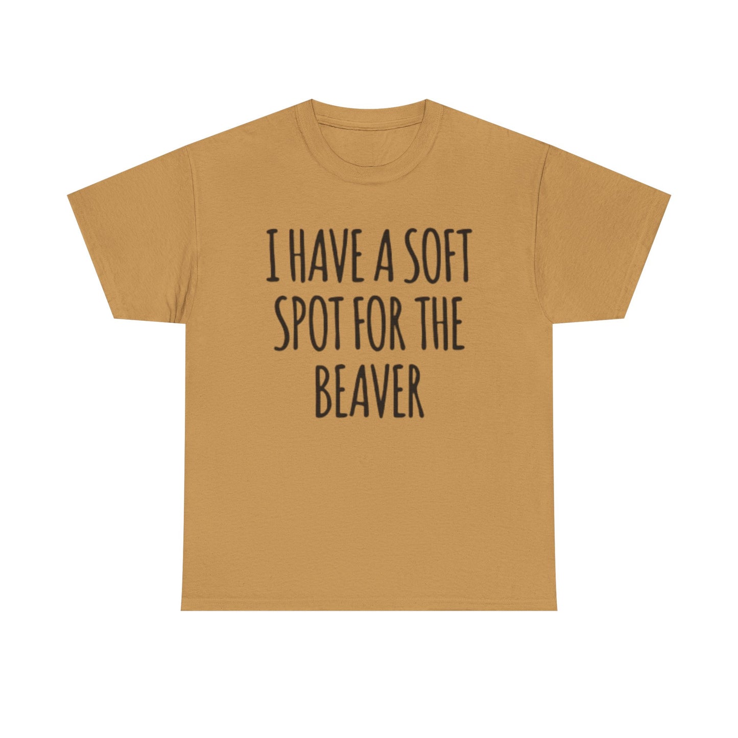 Soft Spot For The Beaver T Shirt Funny Sex Graphic Jokes Unisex Heavy Cotton Tee