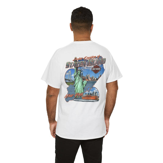 Harley Davidson New York Graphic T Shirt Vintage Unisex Heavy Cotton Tee
