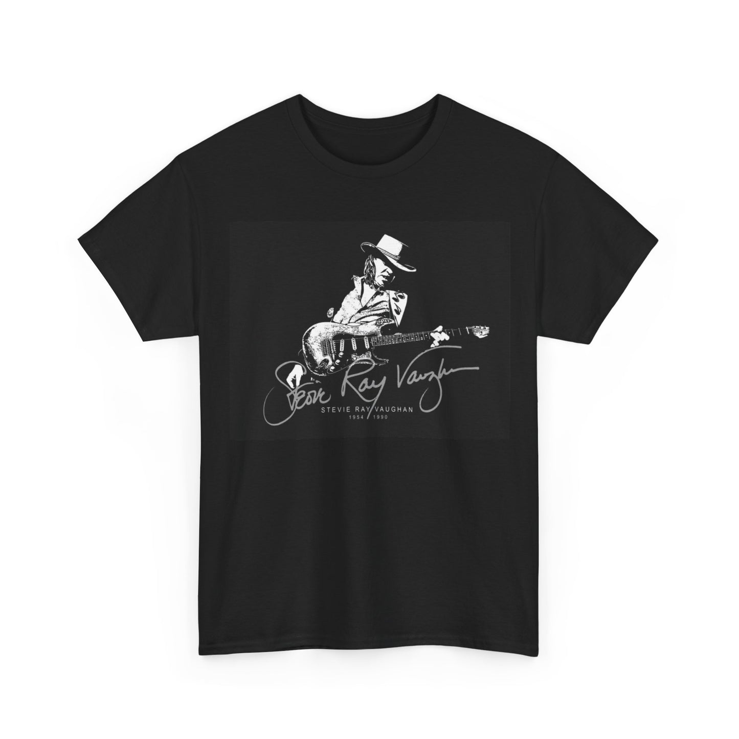 Stevie ray vaughn T-shirt Vintage retro rock album Unisex Heavy Cotton Tee