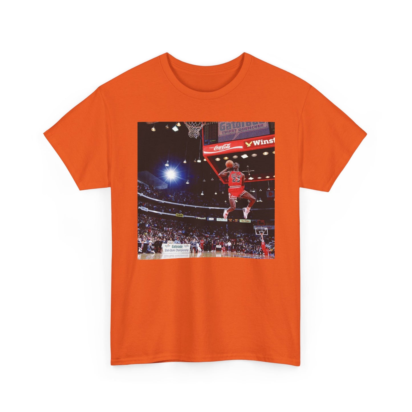 Michael Jordan Graphic T Shirt Retro Dunk Contest Unisex Heavy Cotton Tee