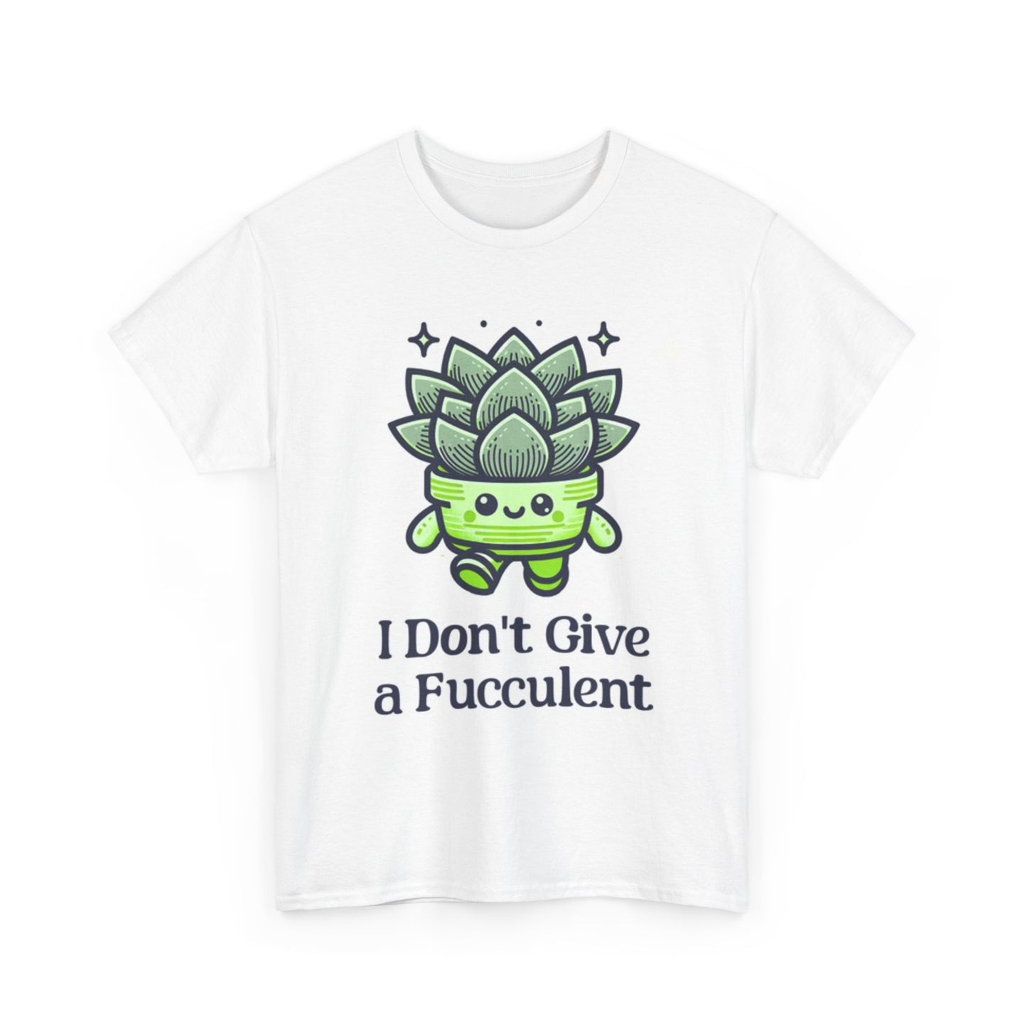 Succulent Plant Funny Graphic T Shirt Unisex Heavy Cotton Tee