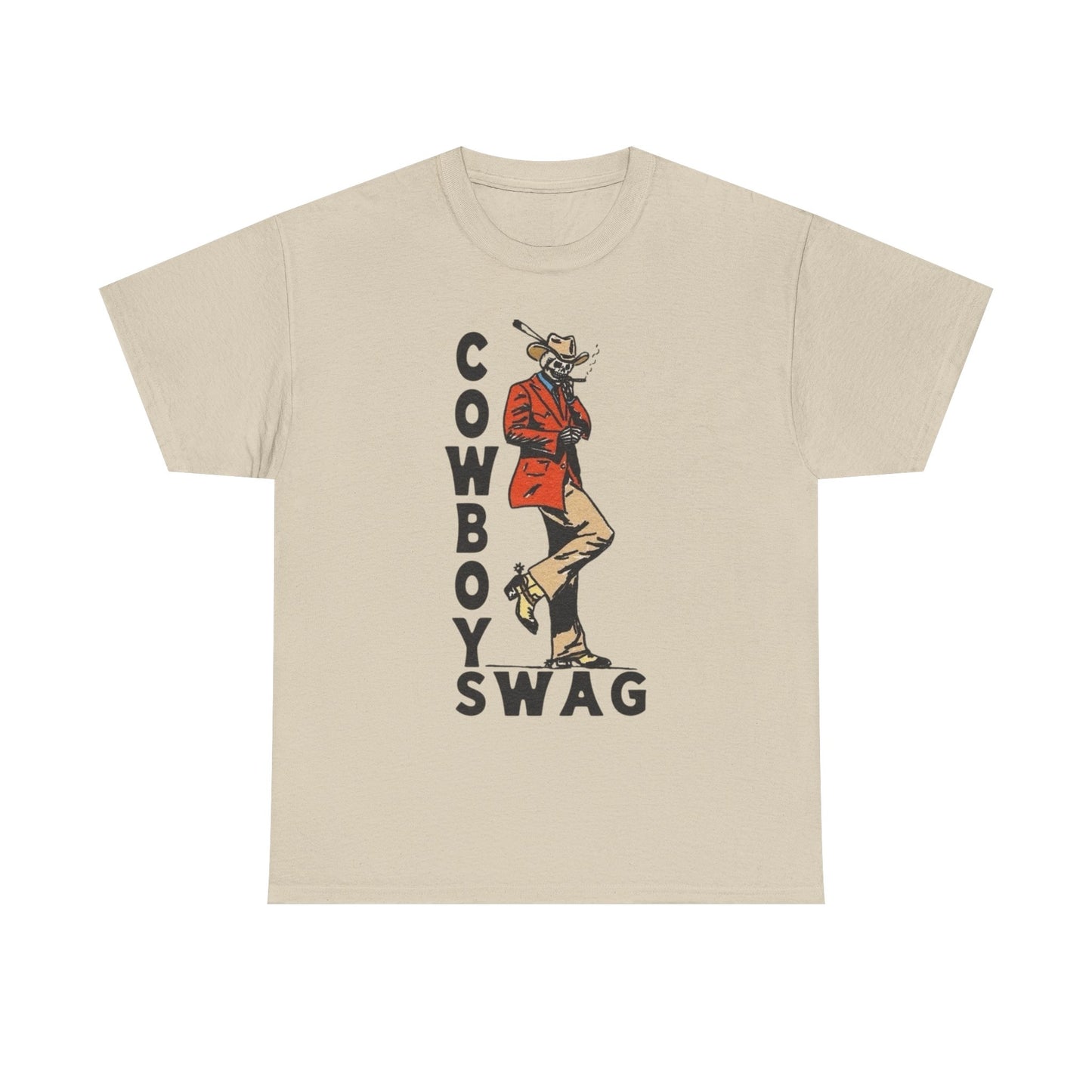 Cowboy Swag Graphic T Shirt Unisex Heavy Cotton Tee