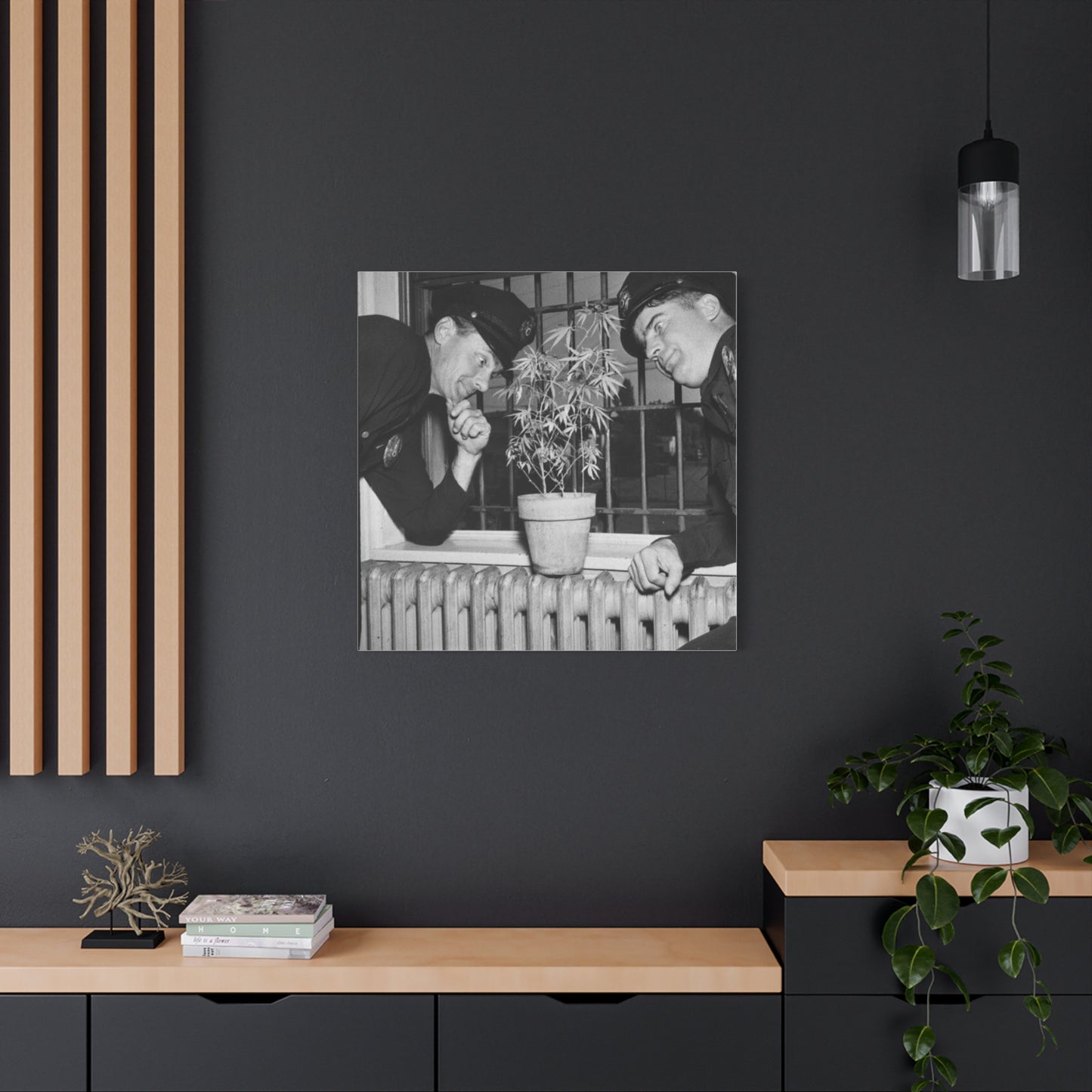 Reefer Madness Vintage Photo Weed Police Funny Matte Canvas, Stretched, 1.25"