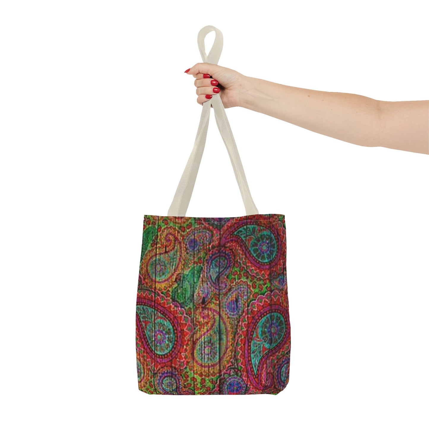 Red Multi Paisley  Color BRAND NEW MODERN Tote Bag (AOP)