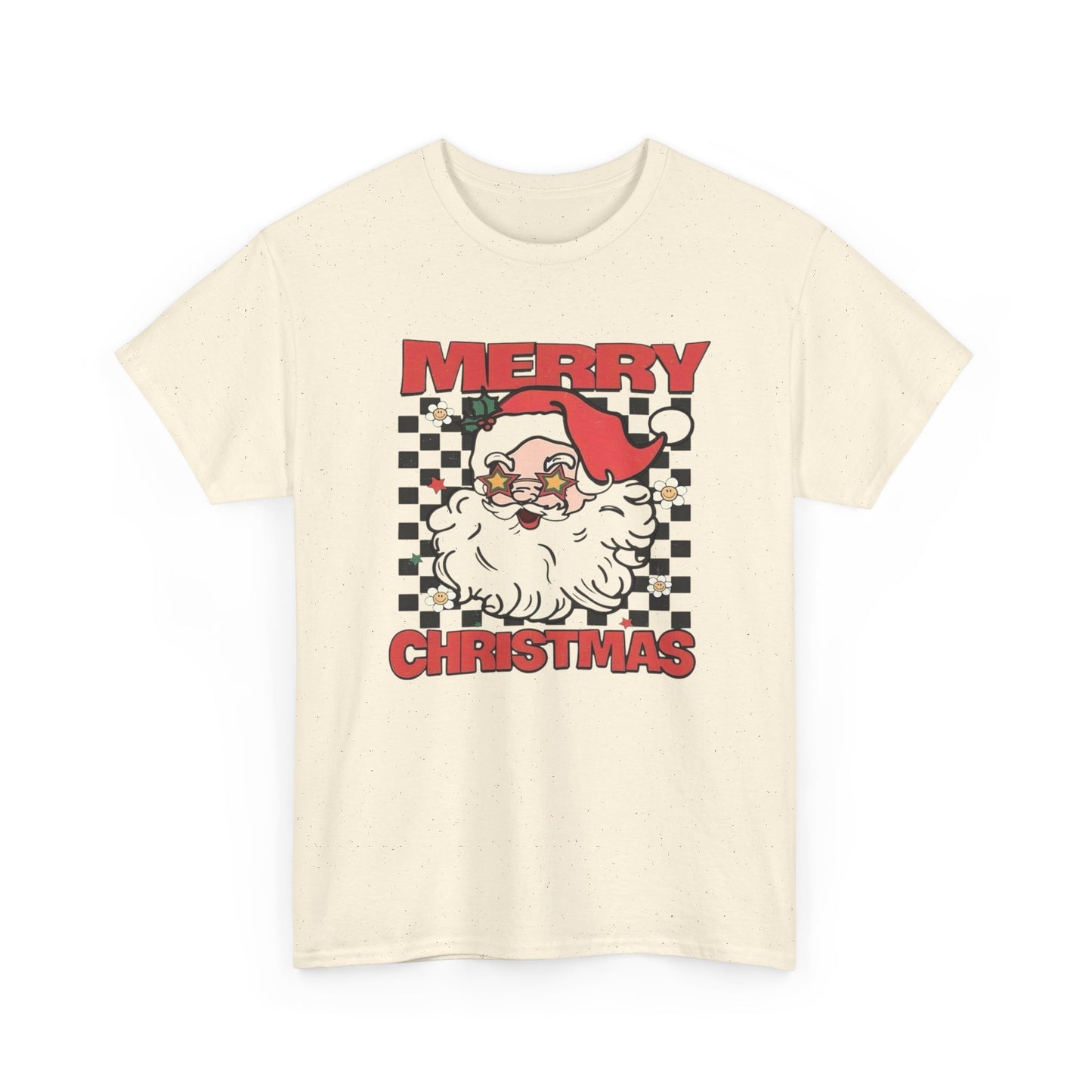 Merry Christmas Santa Graphic T Shirt Unisex Heavy Cotton Tee