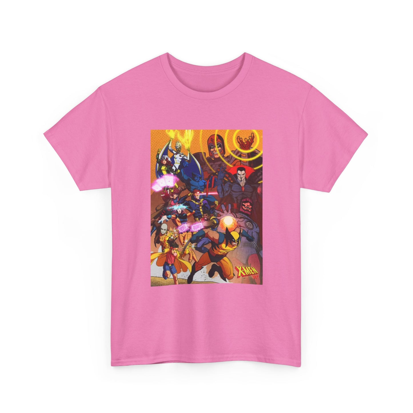 Cartoon Graphic Tee Xmen Comic Book Retro Vintage Tee Unisex Heavy Cotton Tee
