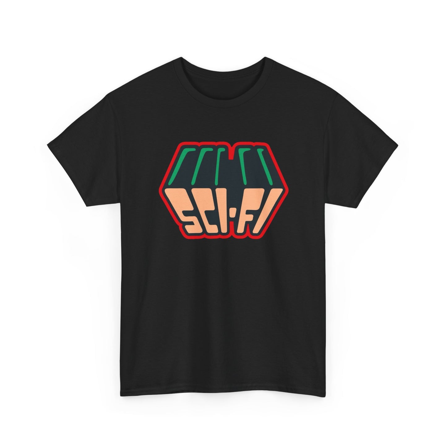 Sci Fi Retro Graphic T-Shirt Unisex Heavy Cotton Tee