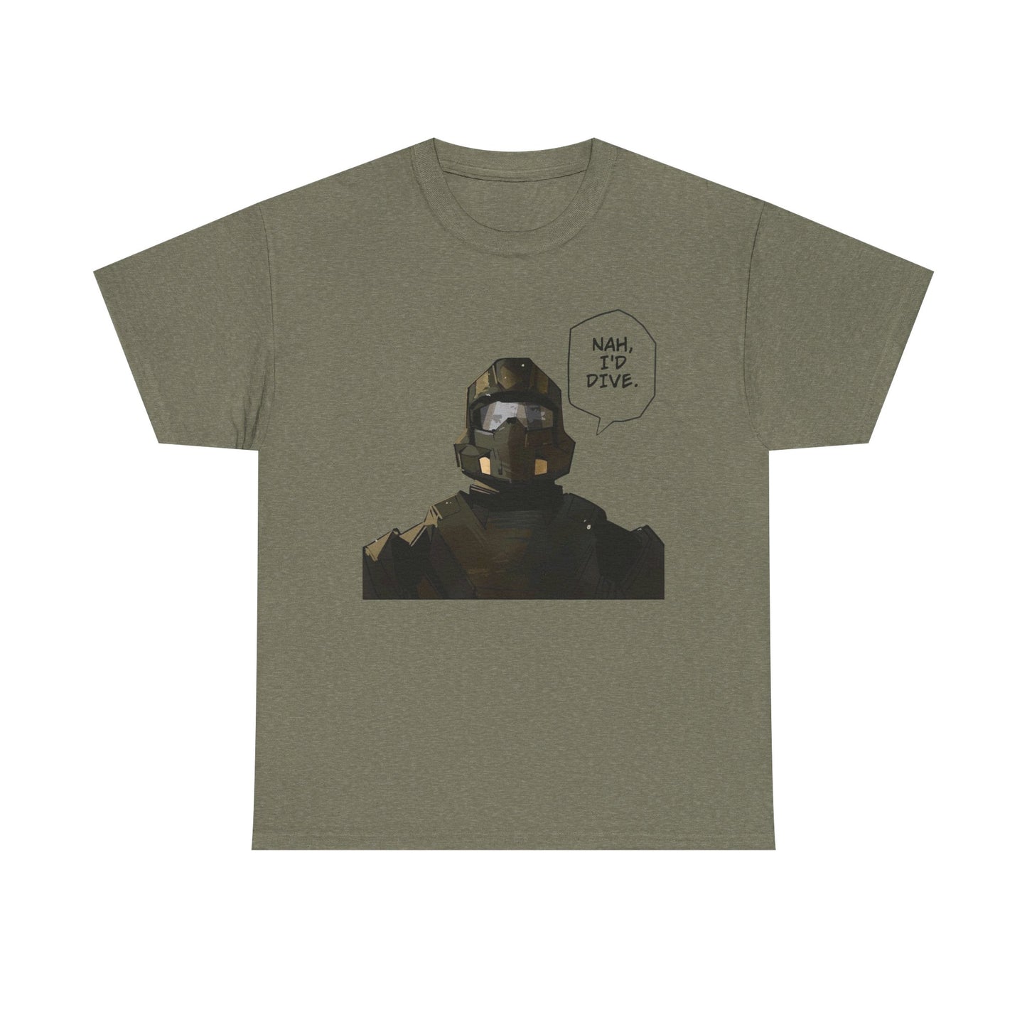 Hell Divers Ill Dive Gaming Graphic T Shirt Unisex Heavy Cotton Tee
