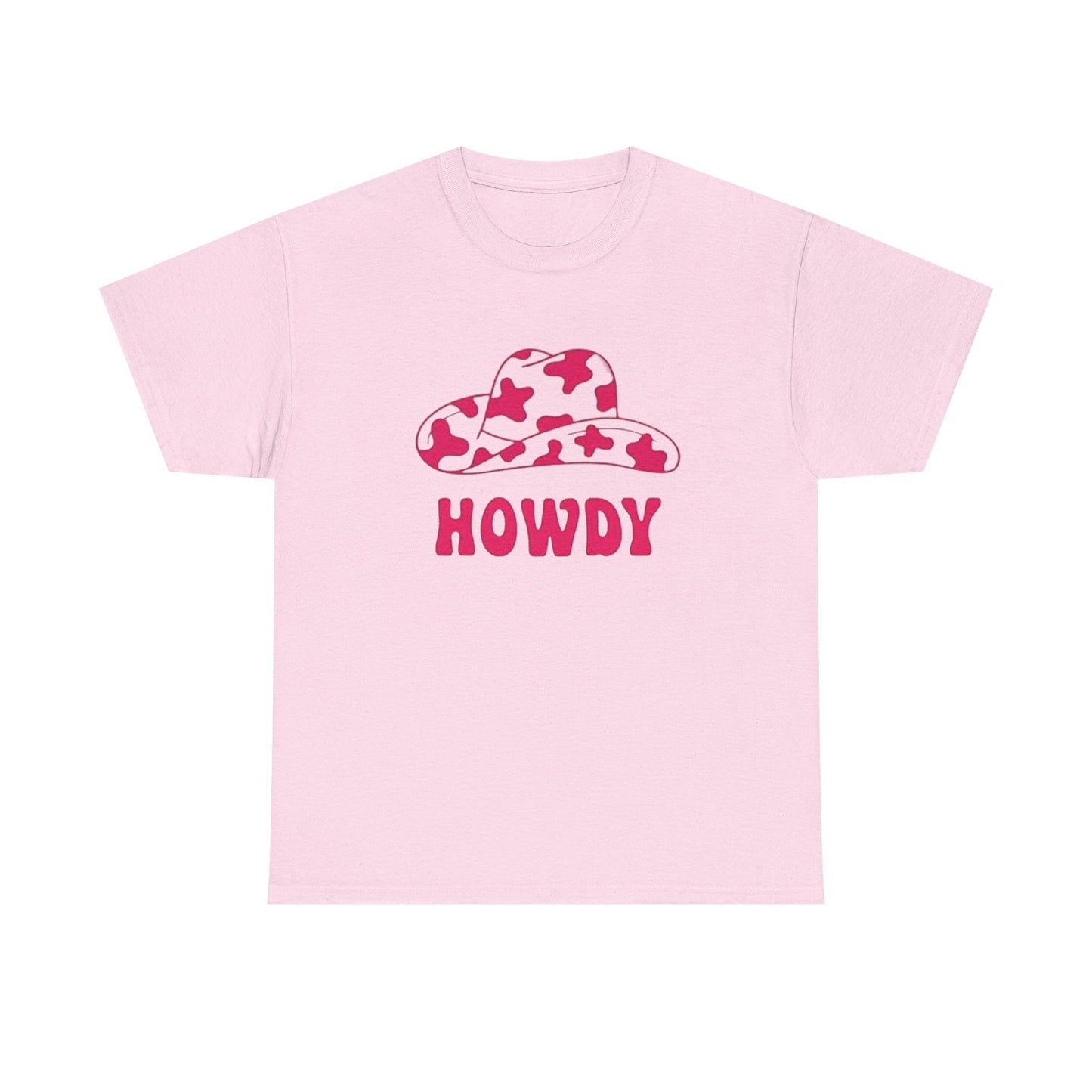 Cowgirl howdy vintage pink womens Texas cowboy Unisex Heavy Cotton Tee