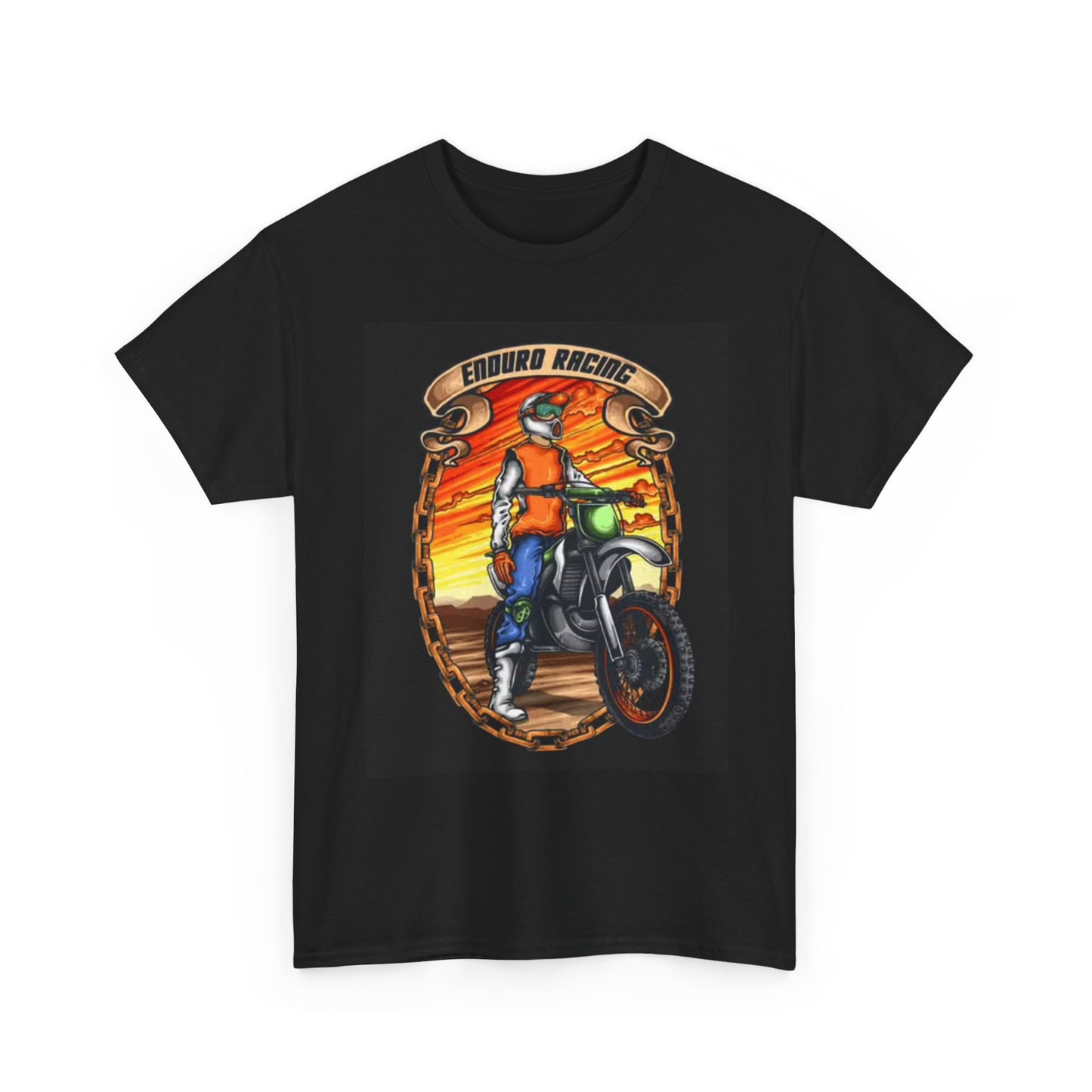 Enduro Motocross T Shirt Dirt bikes Racing Unisex Heavy Cotton Tee