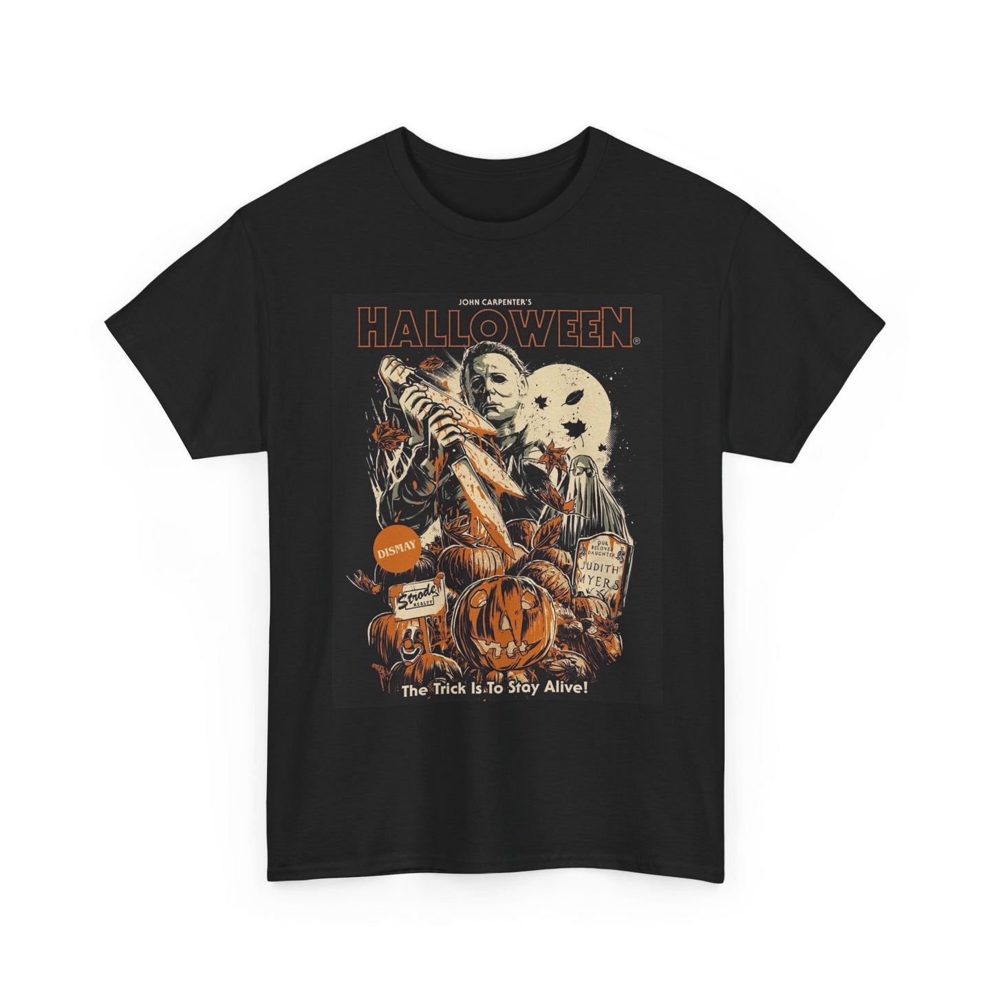Halloween Graphic T Shirt Vintage Mike Myers Horror Terrifier Heavy Cotton Tee