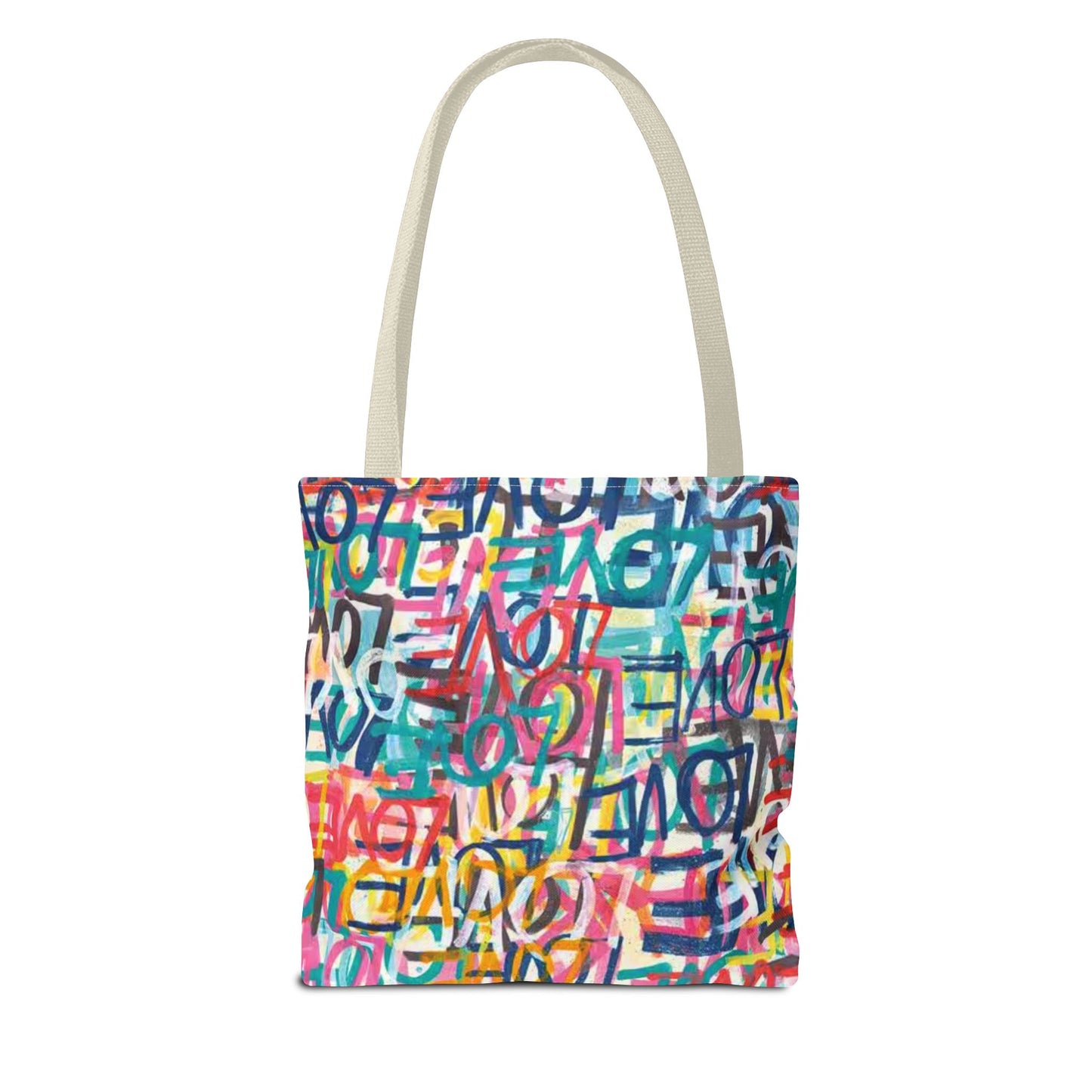 LOVE Multi Color BRAND NEW Modern Purse - Pocketbook - Travel Tote Bag (AOP)