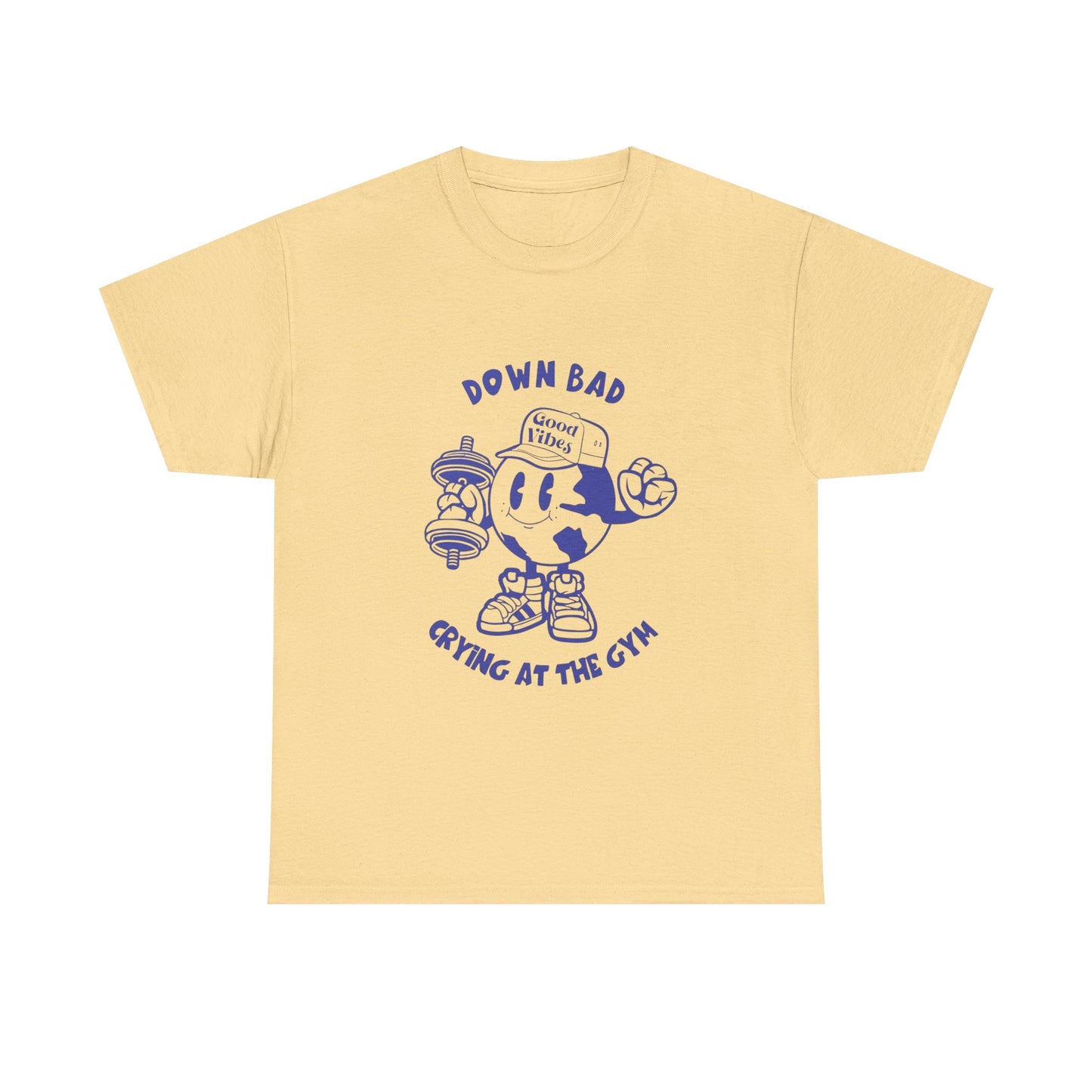 Down Bad Crying At The Gym Gear Graphic T Shirt Unisex Heavy Cotton Tee