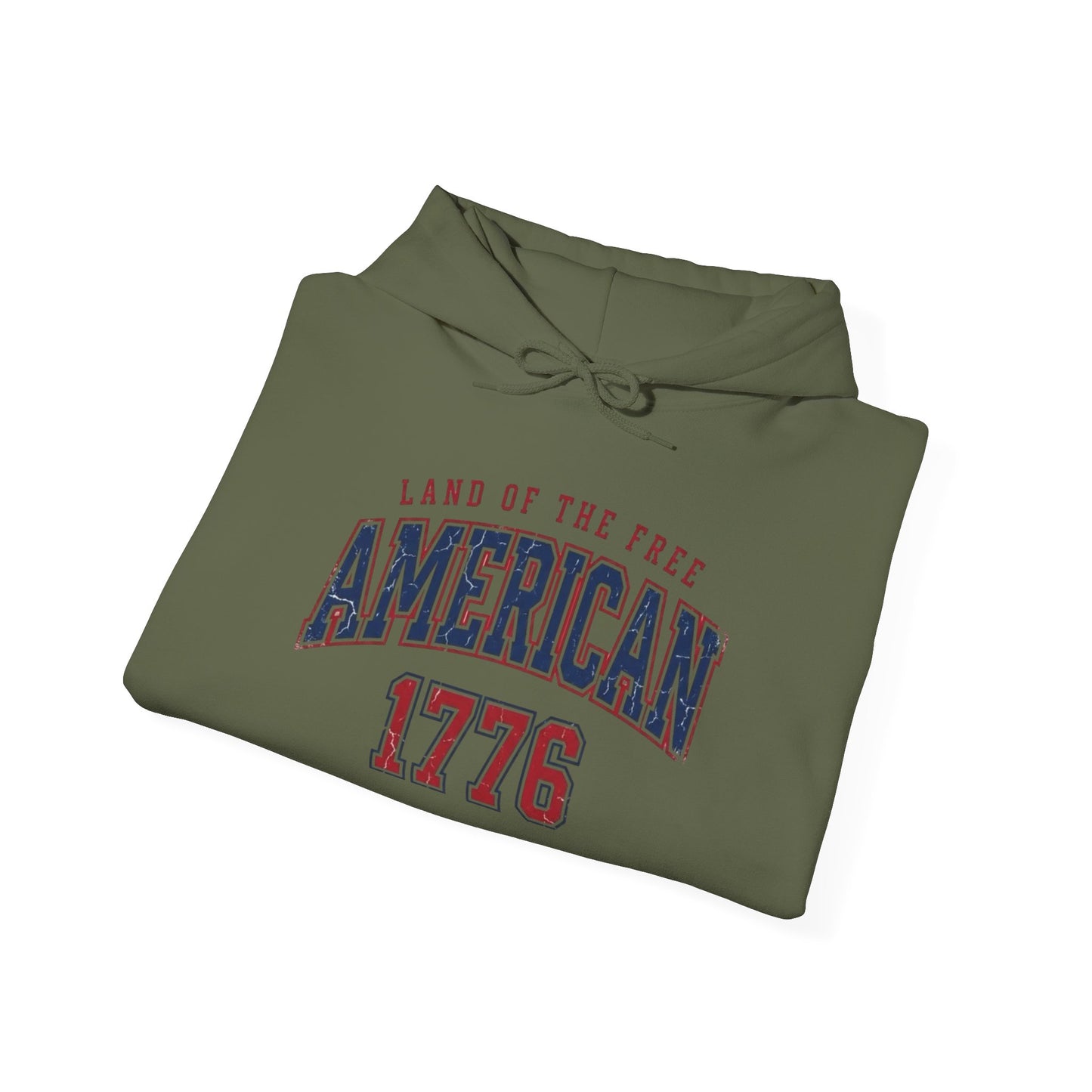 America Land Of The Free Graphic Hoodie Men's Heavy Blend™ Hooded Sweatshirt