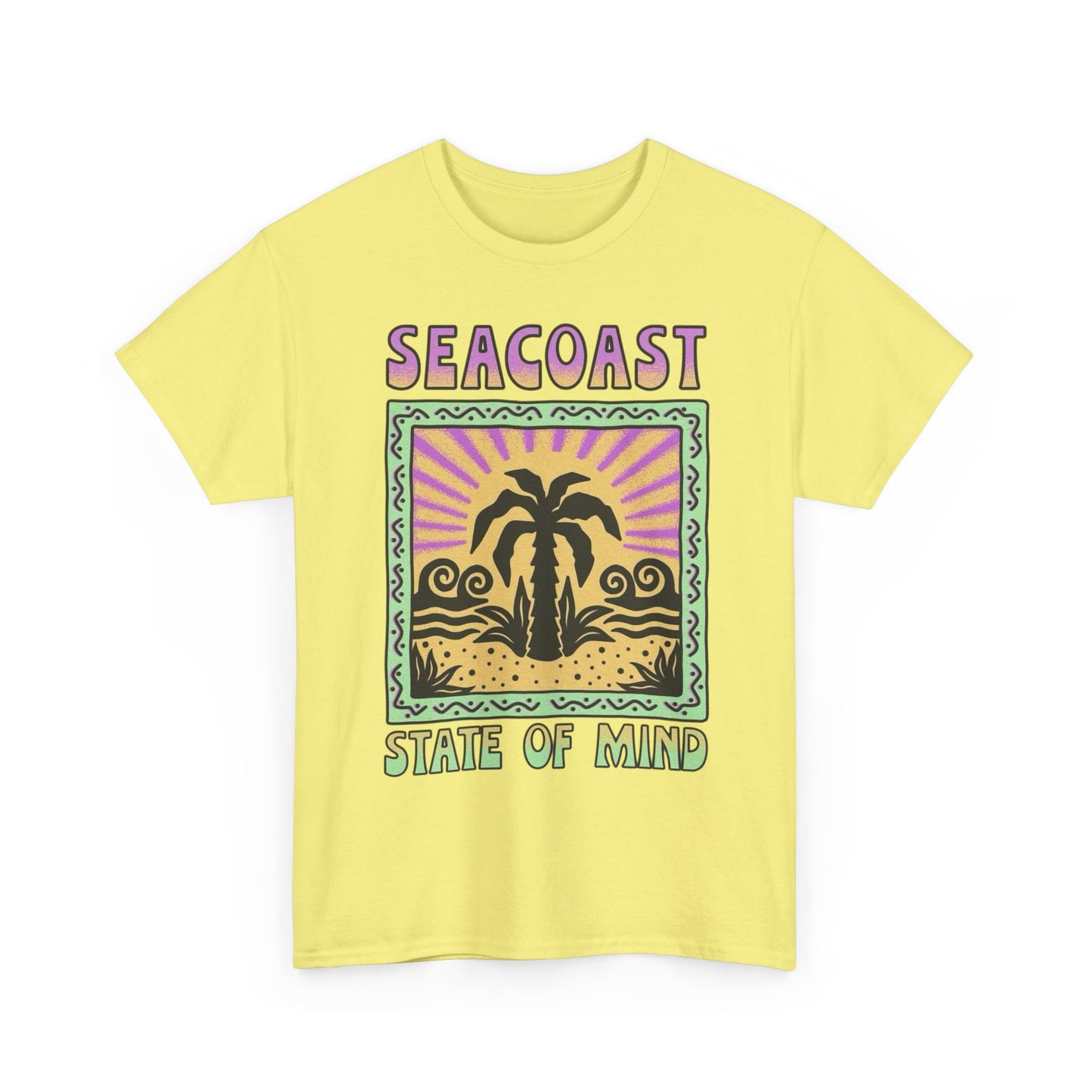 Seacoast State Of Mind Graphic T Shirt NEW Adult Regular Heavy Cotton Tee