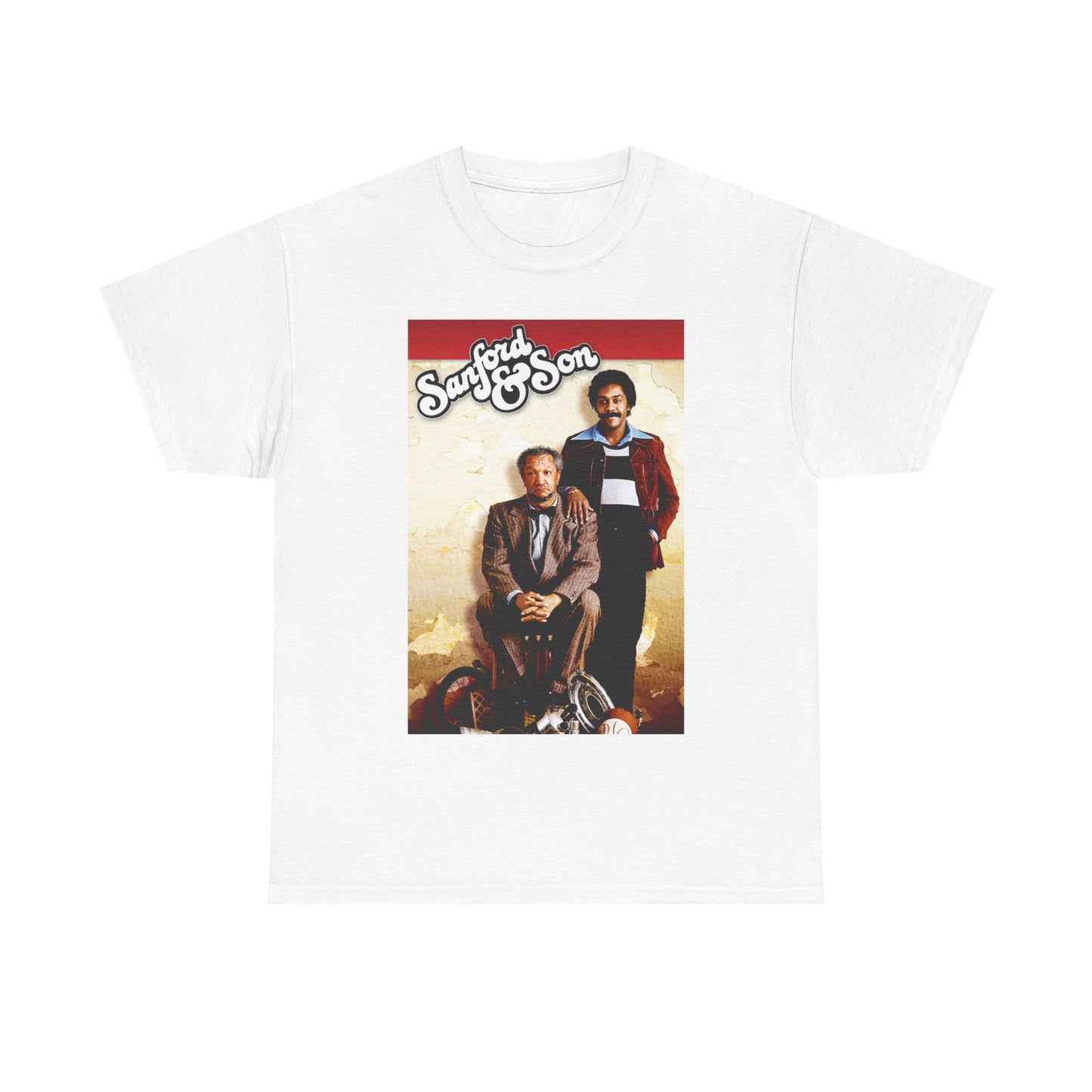 Sanford and Son Tshirt Vintage Tv Series Logo Poster Unisex Heavy Cotton Tee
