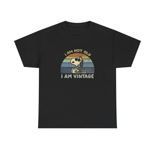 I'm Not Old I'm Vintage Graphic T Shirt NEW Vintage Unisex Heavy Cotton Tee